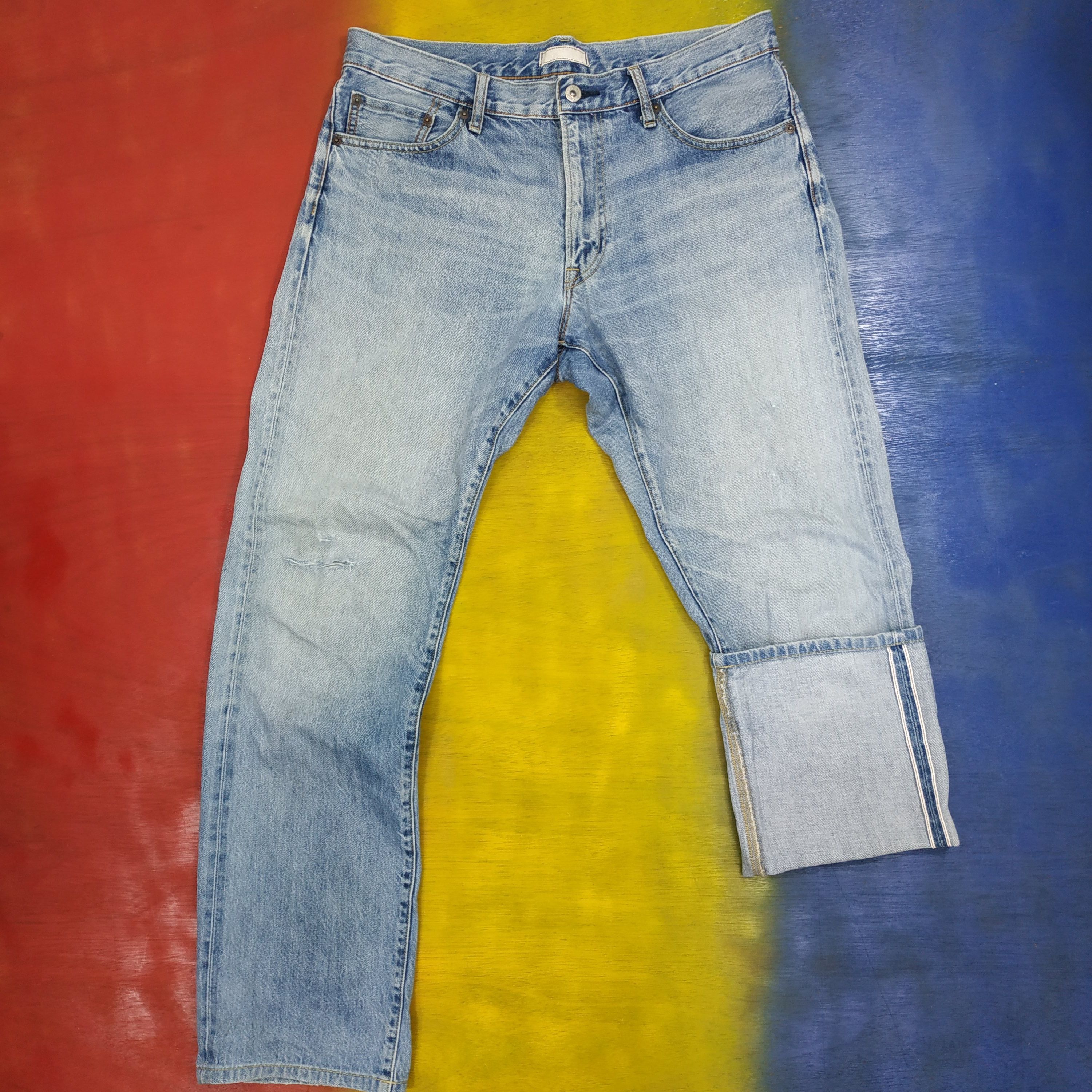 Japanese Brand × Uniqlo DENIM UNIQLO SELVEDGE Size US 35 - 1 Thumbnail