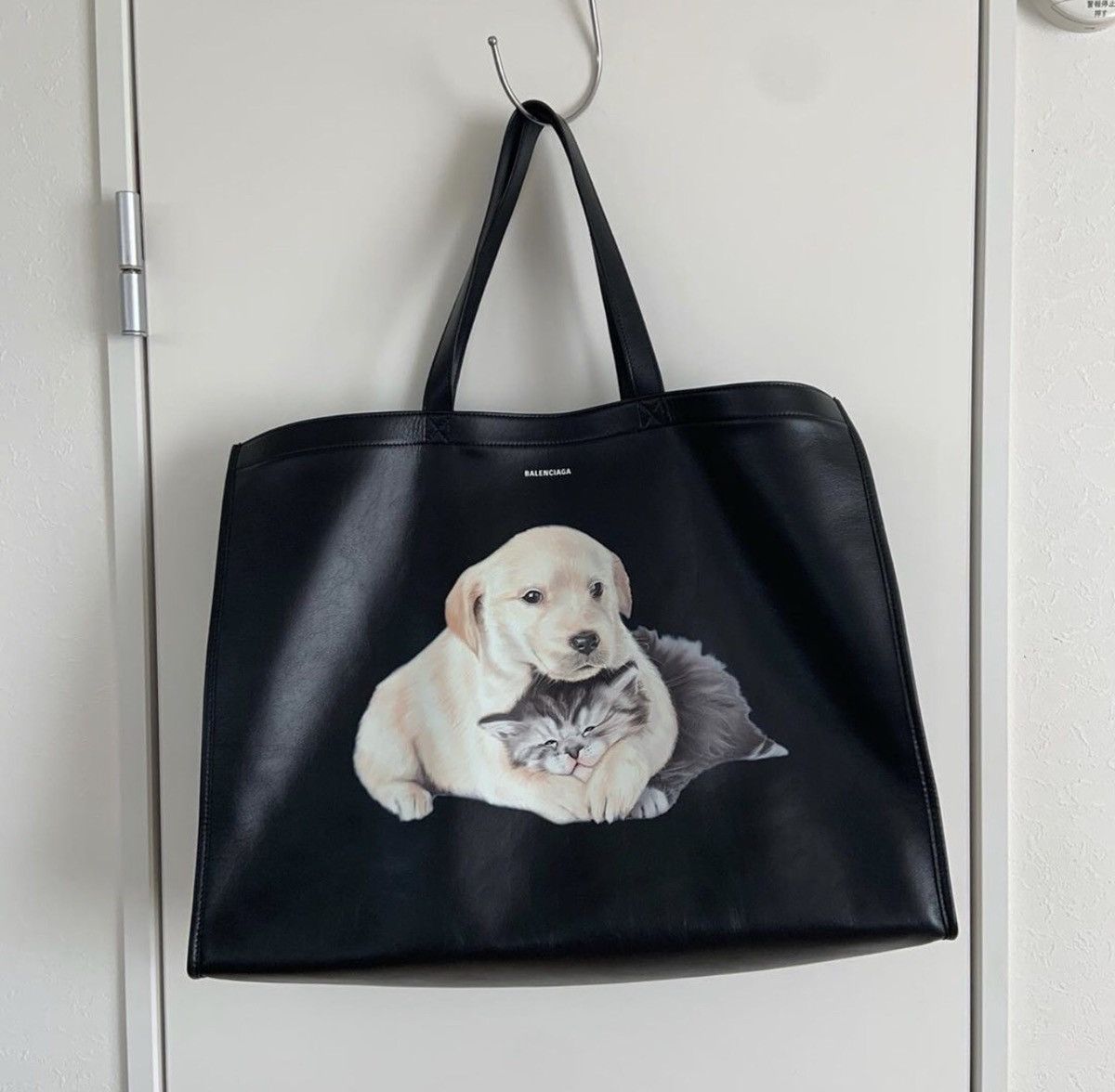 Balenciaga Balenciaga Puppy & Kitten Leather Shopper Bag | Grailed