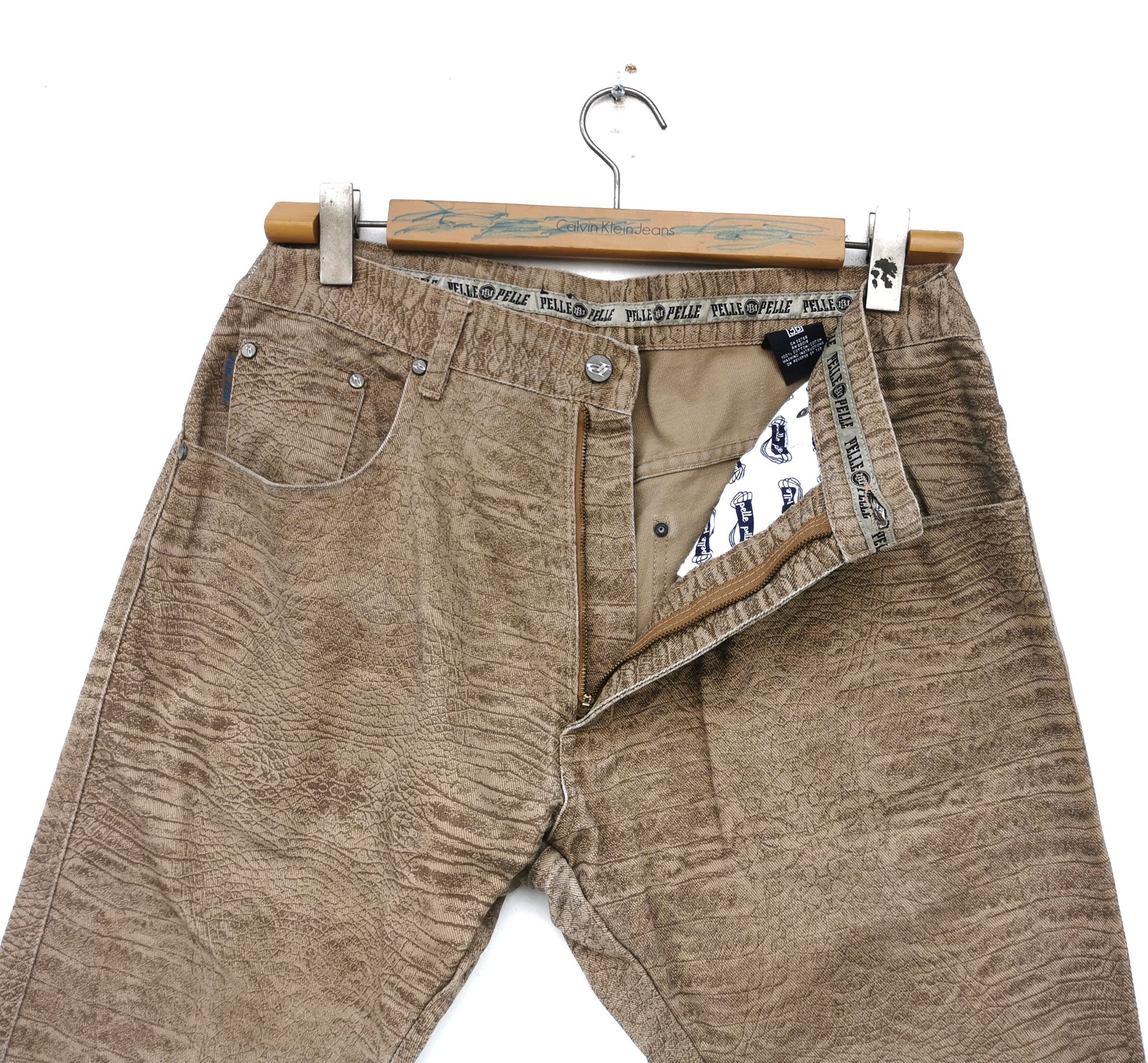 Marc Buchanan Pelle Pelle Abstract Croc Skin Denim Jeans Size US 35 - 5 Thumbnail