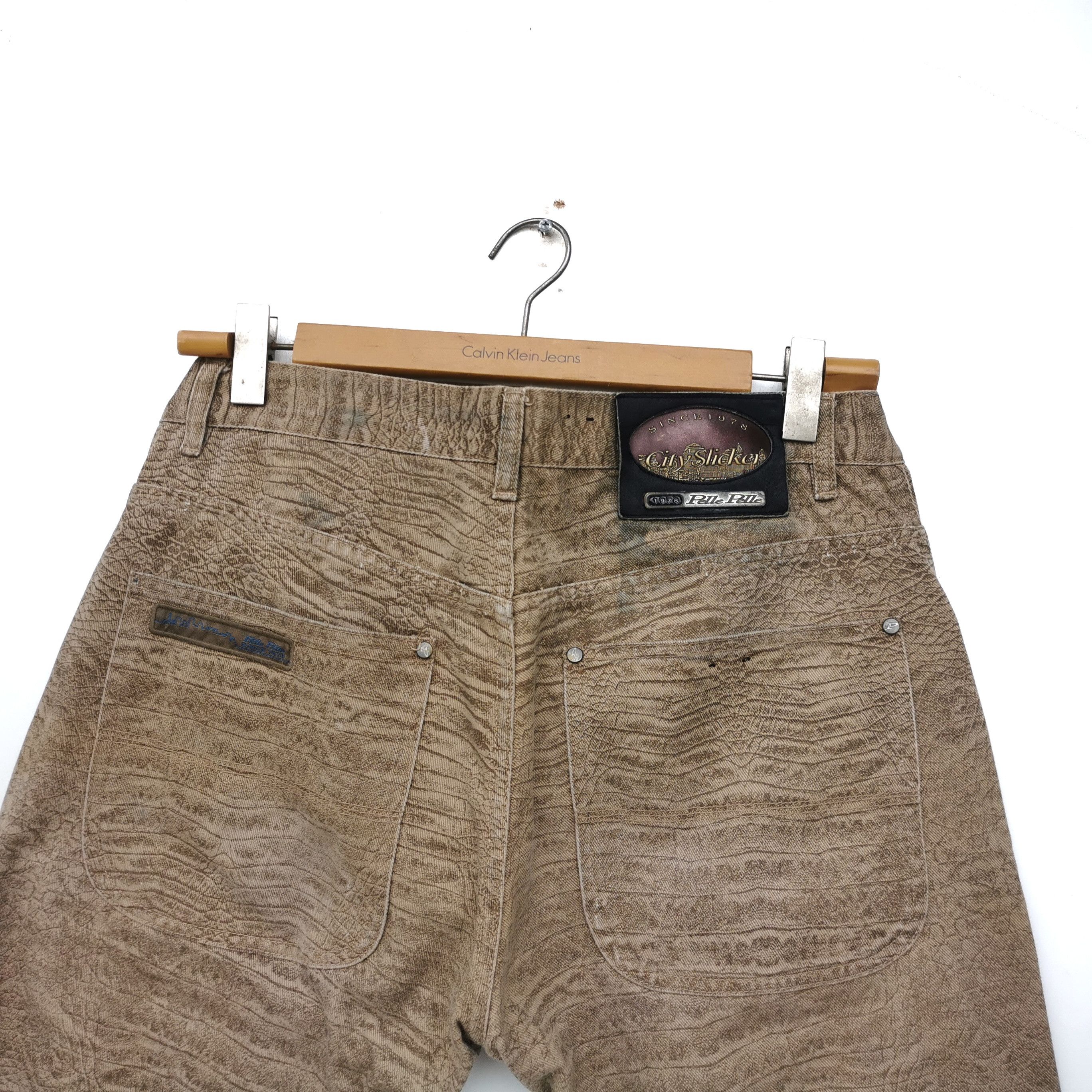 Marc Buchanan Pelle Pelle Abstract Croc Skin Denim Jeans Size US 35 - 3 Thumbnail