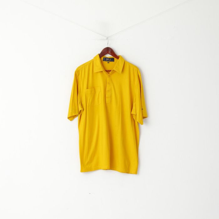 Other Pringle Men XL Polo Shirt Buttons Detailed Mustard 7022 | Grailed