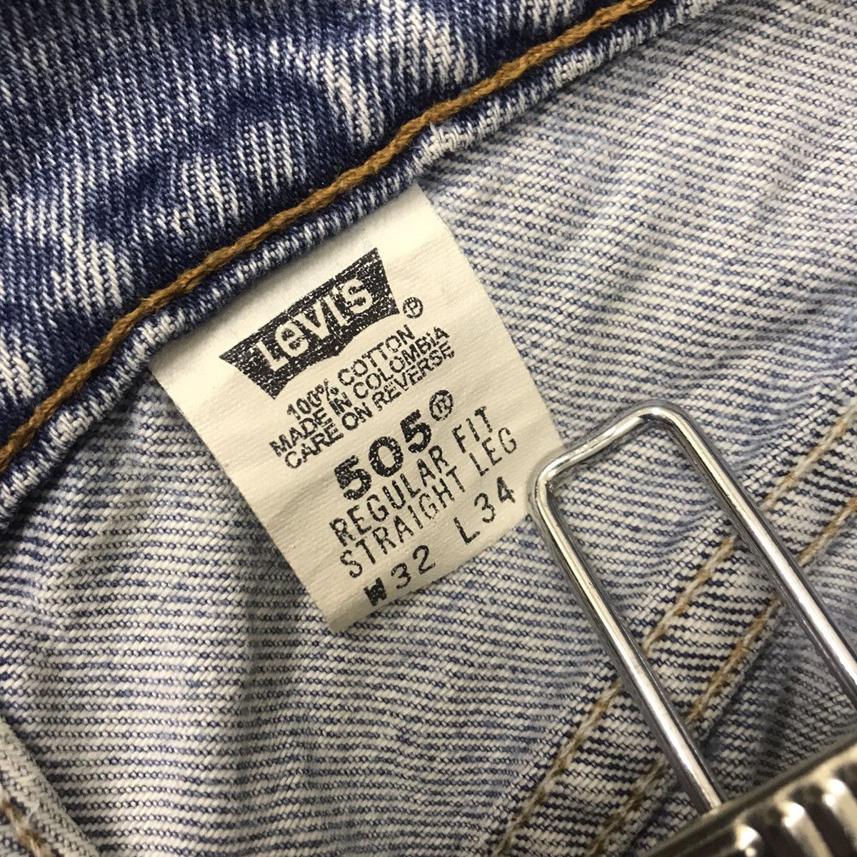Levi's Vintage 90s Levi's 505 Regular Fit Distressed Denim Jeans Size US 32 / EU 48 - 21 Thumbnail