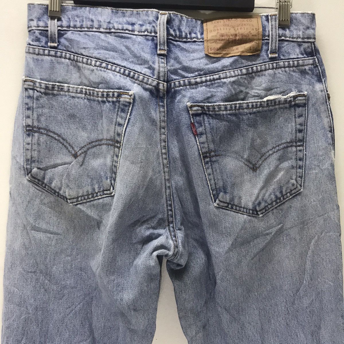 Levi's Vintage 90s Levi's 505 Regular Fit Distressed Denim Jeans Size US 32 / EU 48 - 13 Thumbnail