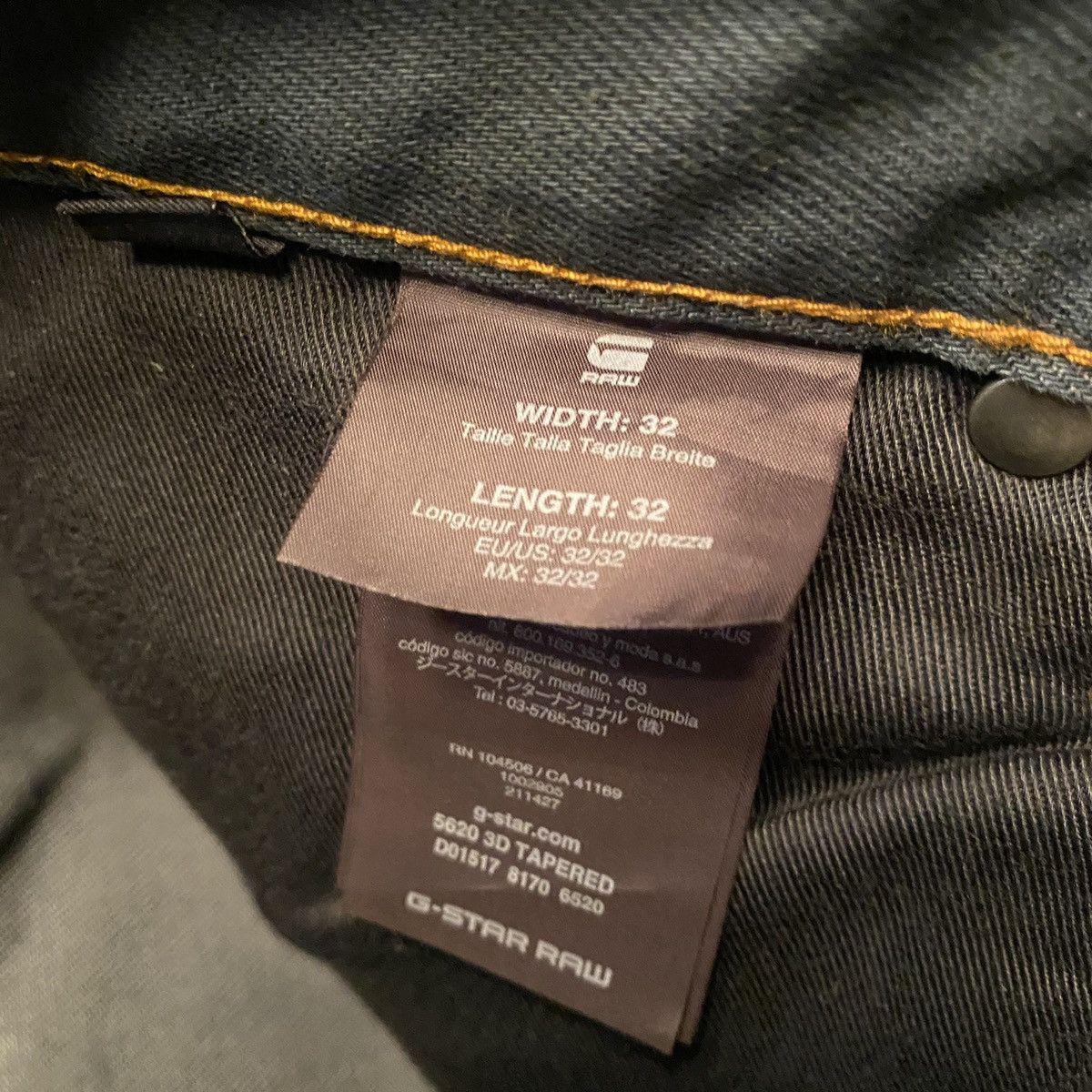 G-Star Brand NWOT G Star Raw 5620 3D Tapered Distressed Denim Jeans Size US 32 / EU 48 - 5 Thumbnail