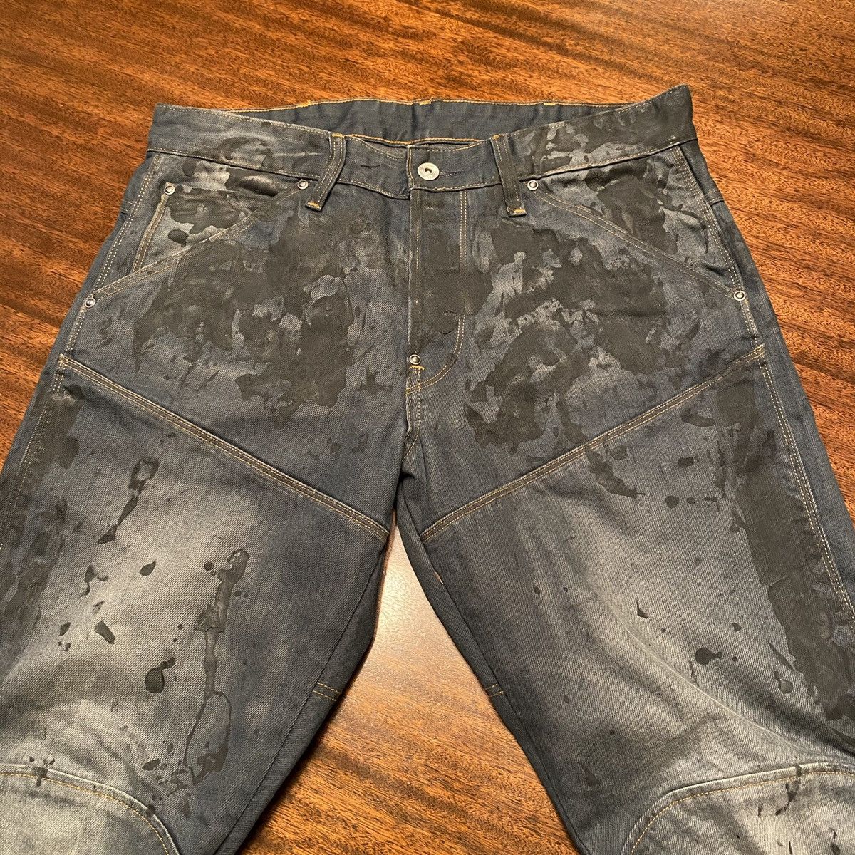 G-Star Brand NWOT G Star Raw 5620 3D Tapered Distressed Denim Jeans Size US 32 / EU 48 - 2 Thumbnail