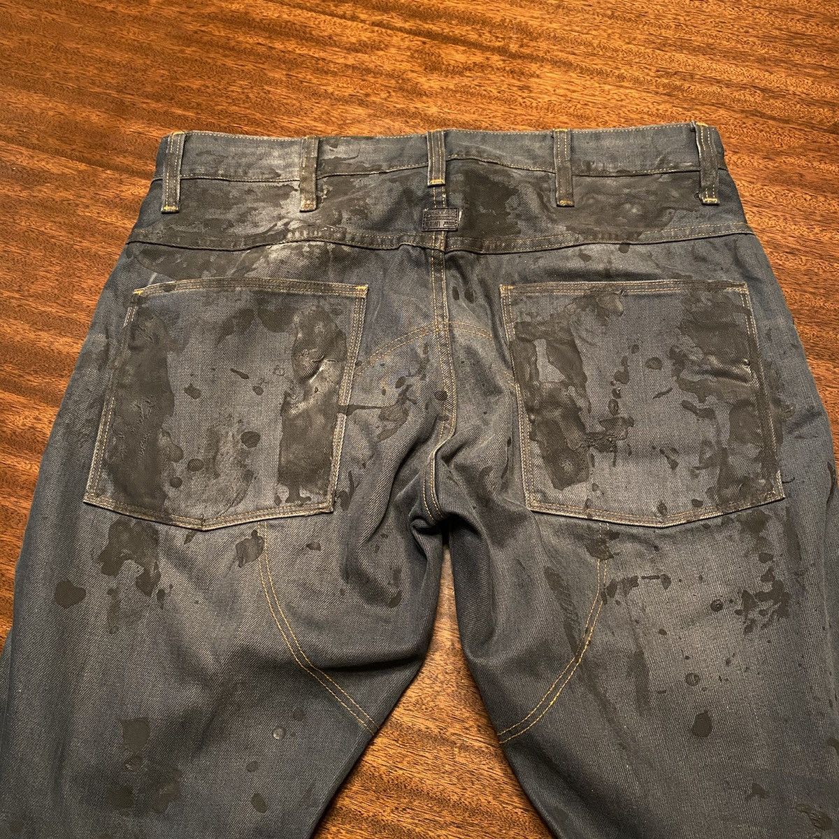 G-Star Brand NWOT G Star Raw 5620 3D Tapered Distressed Denim Jeans Size US 32 / EU 48 - 6 Thumbnail