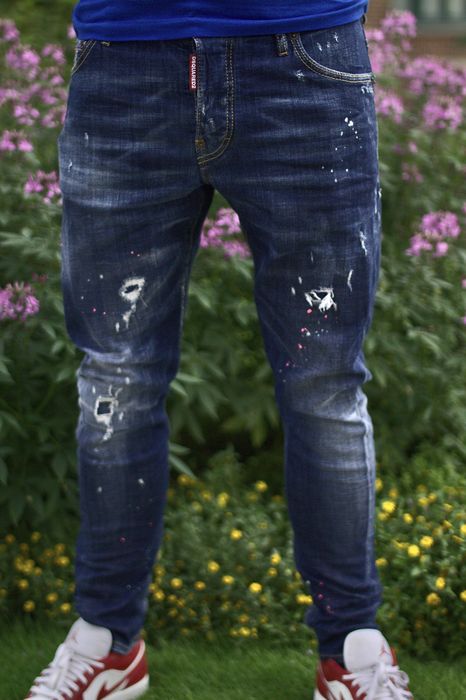 Dsquared2 Dsquared2 Pink Paint Splatter Sexy Twist Jeans | Grailed