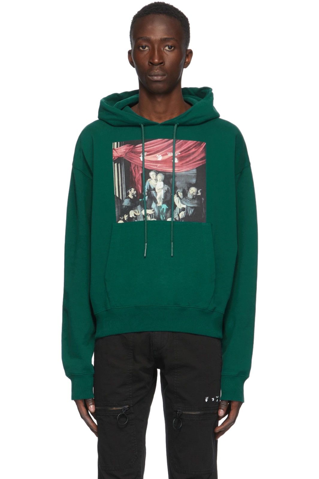 Off White Green Caravaggio Painting Hoodie Grailed