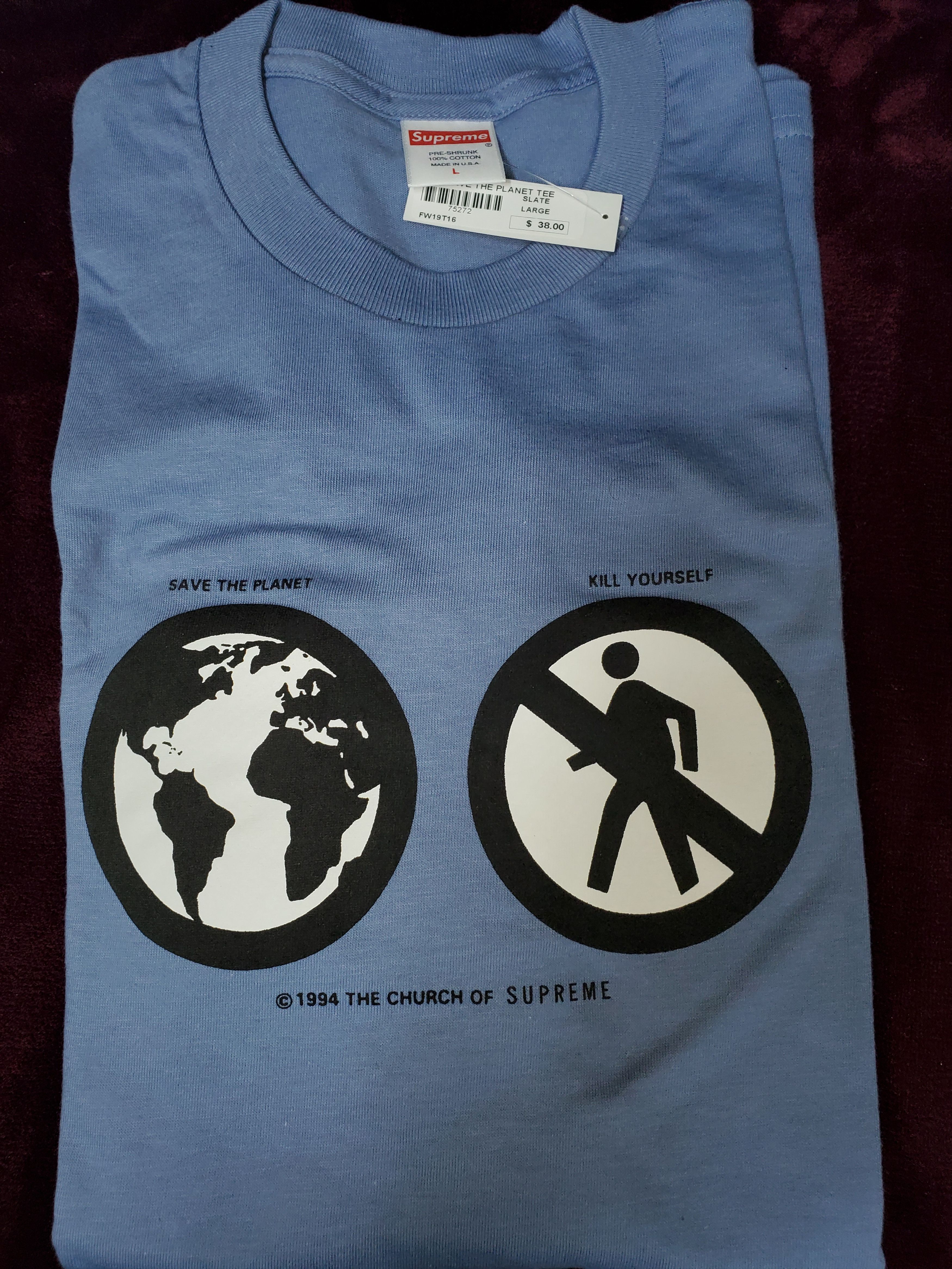 Supreme Supreme Save The Planet Tee Grailed