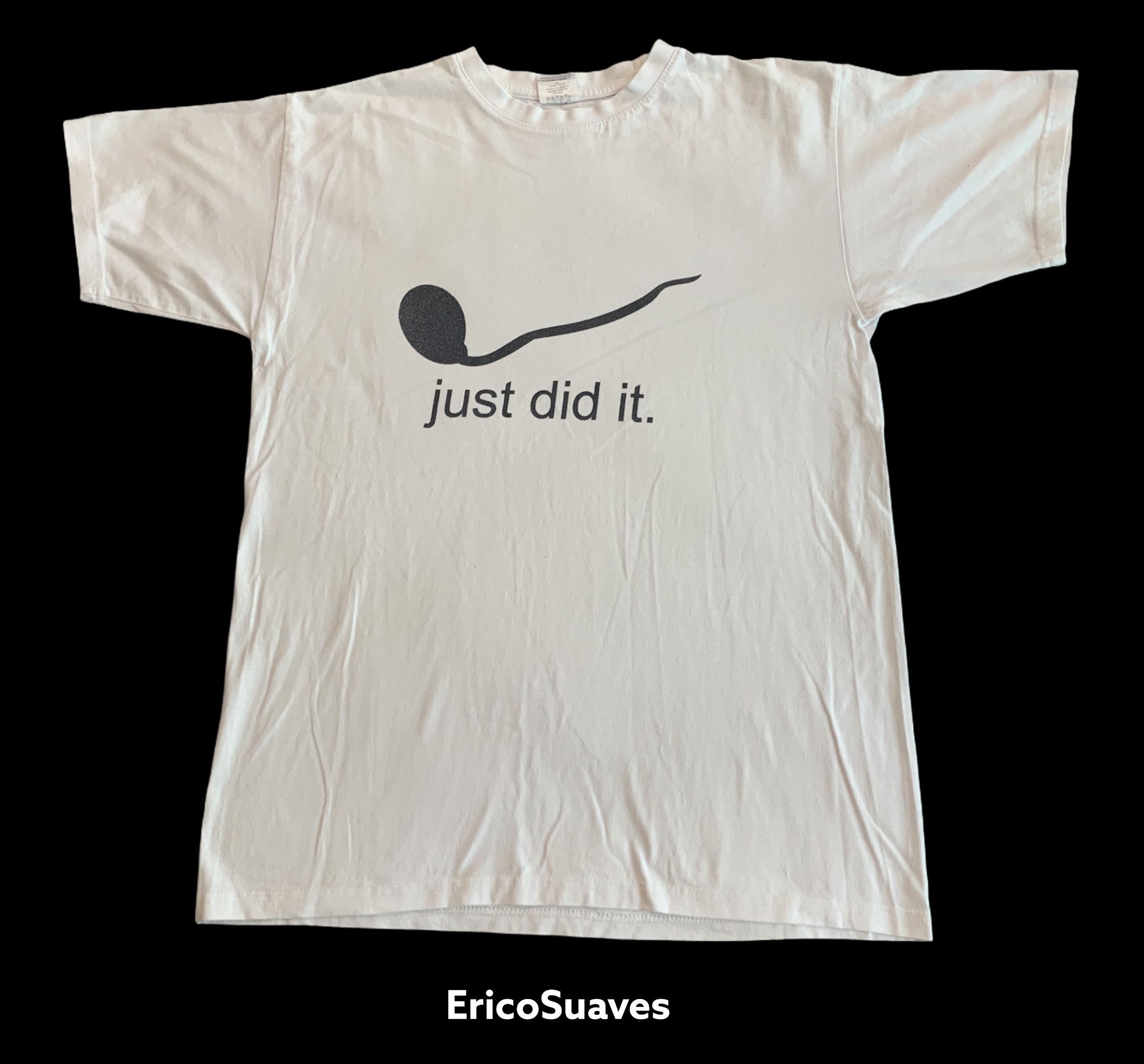 Nike NIKE Just Do It / I Just Did It Sperm Sex Parody T-shirt | Grailed