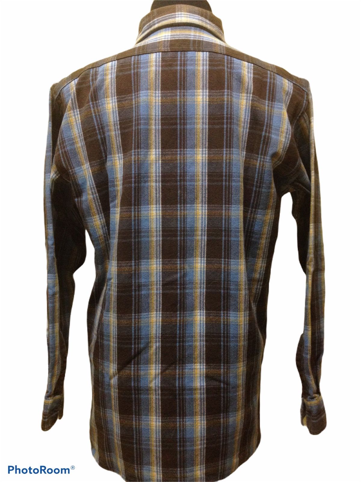 Sugar Cane Sugar Cane Brown Winter Flannel L/S Workwear Shirt Size US L / EU 52-54 / 3 - 2 Thumbnail