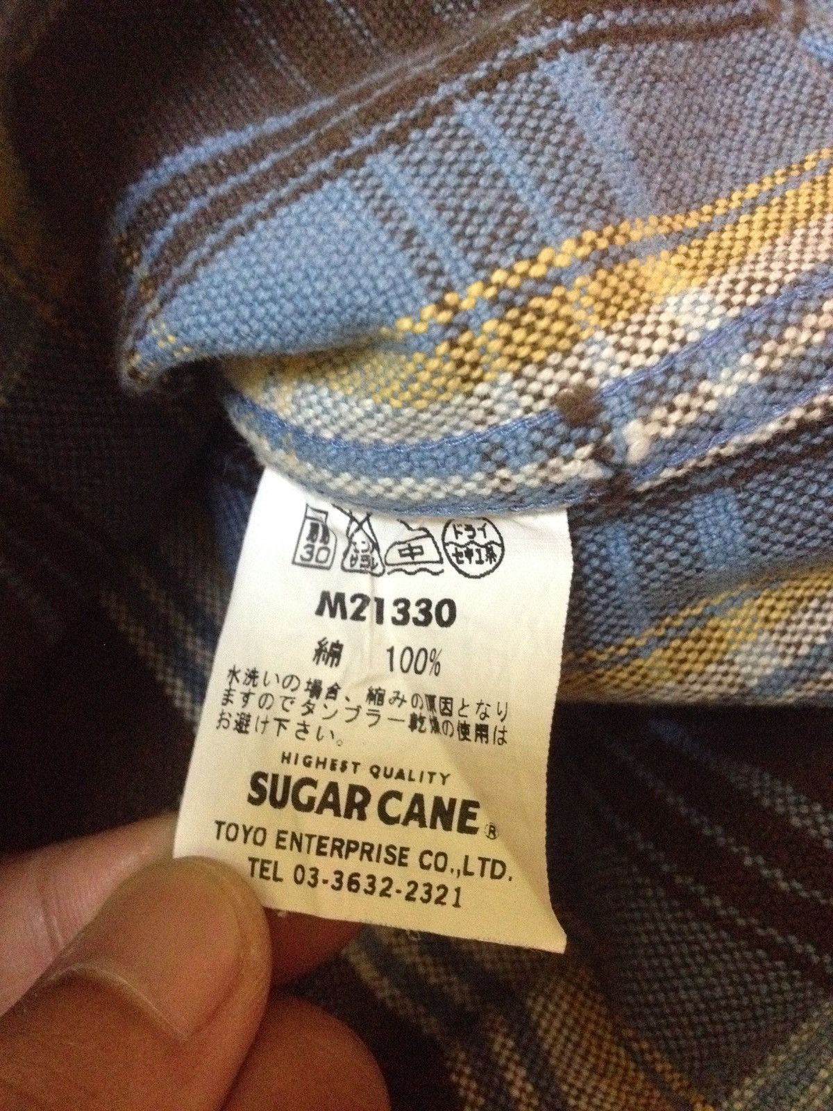 Sugar Cane Sugar Cane Brown Winter Flannel L/S Workwear Shirt Size US L / EU 52-54 / 3 - 6 Thumbnail