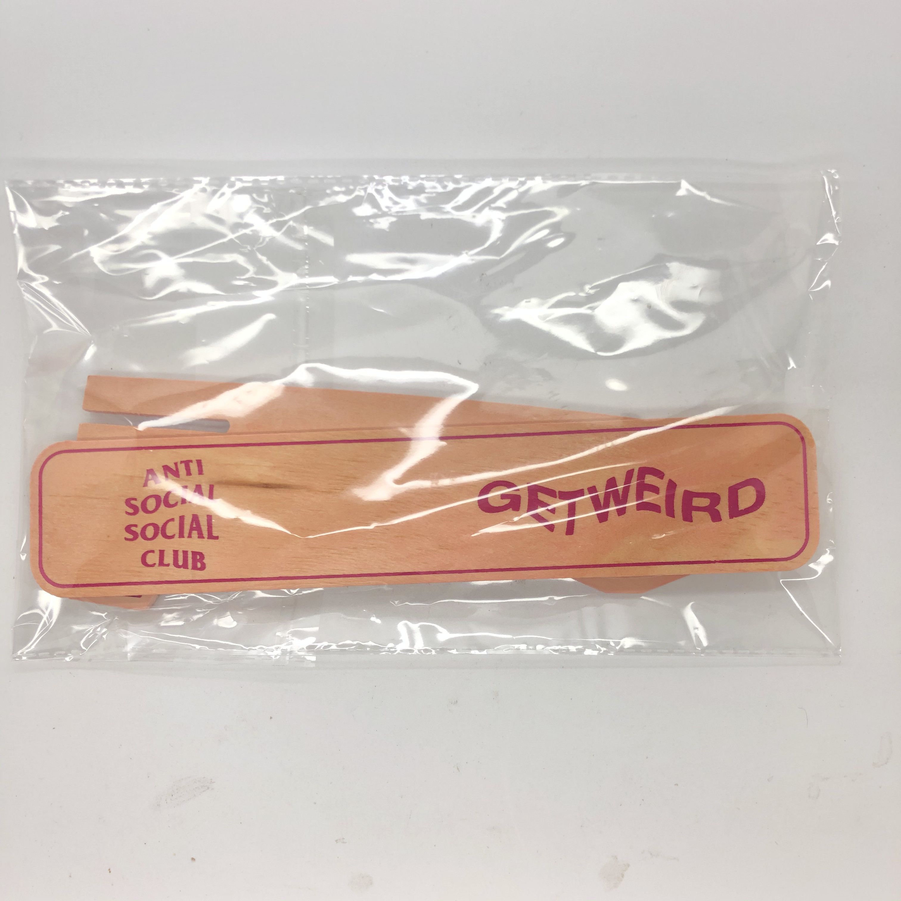 Anti Social Social Club DS ASSC Pink Logo Arcade airplane Wooden in hand Supreme Size ONE SIZE - 2 Thumbnail