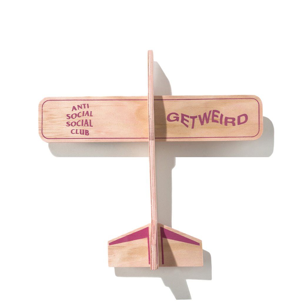 Anti Social Social Club DS ASSC Pink Logo Arcade airplane Wooden in hand Supreme Size ONE SIZE - 8 Thumbnail