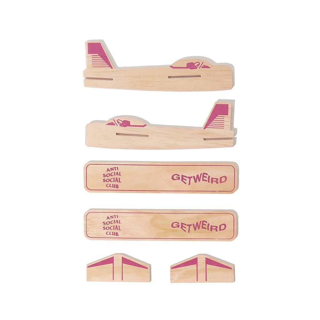 Anti Social Social Club DS ASSC Pink Logo Arcade airplane Wooden in hand Supreme Size ONE SIZE - 4 Thumbnail