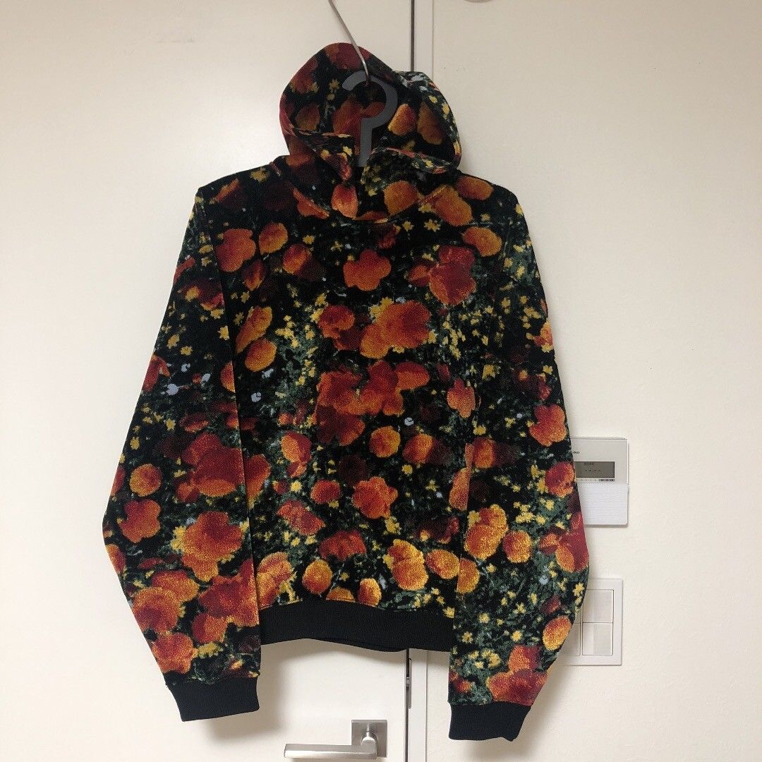 Louis Vuitton Poppies Velour Hooded Sweater XS