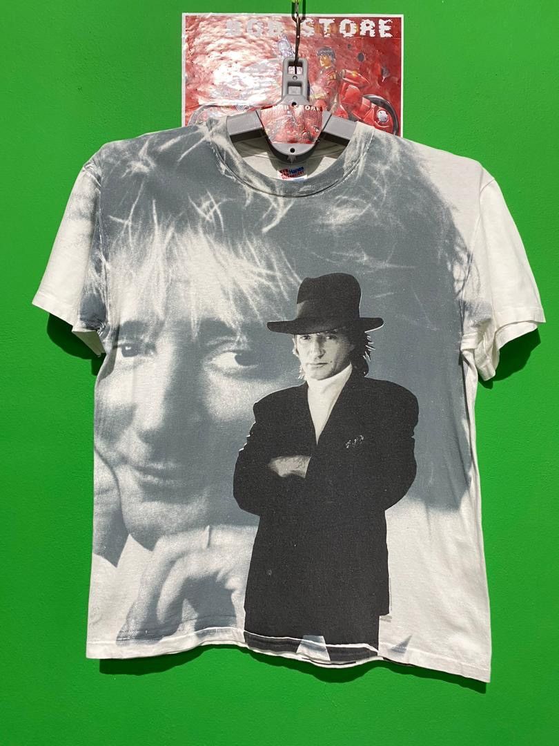 Vintage 90s Rod Steward full print band tees