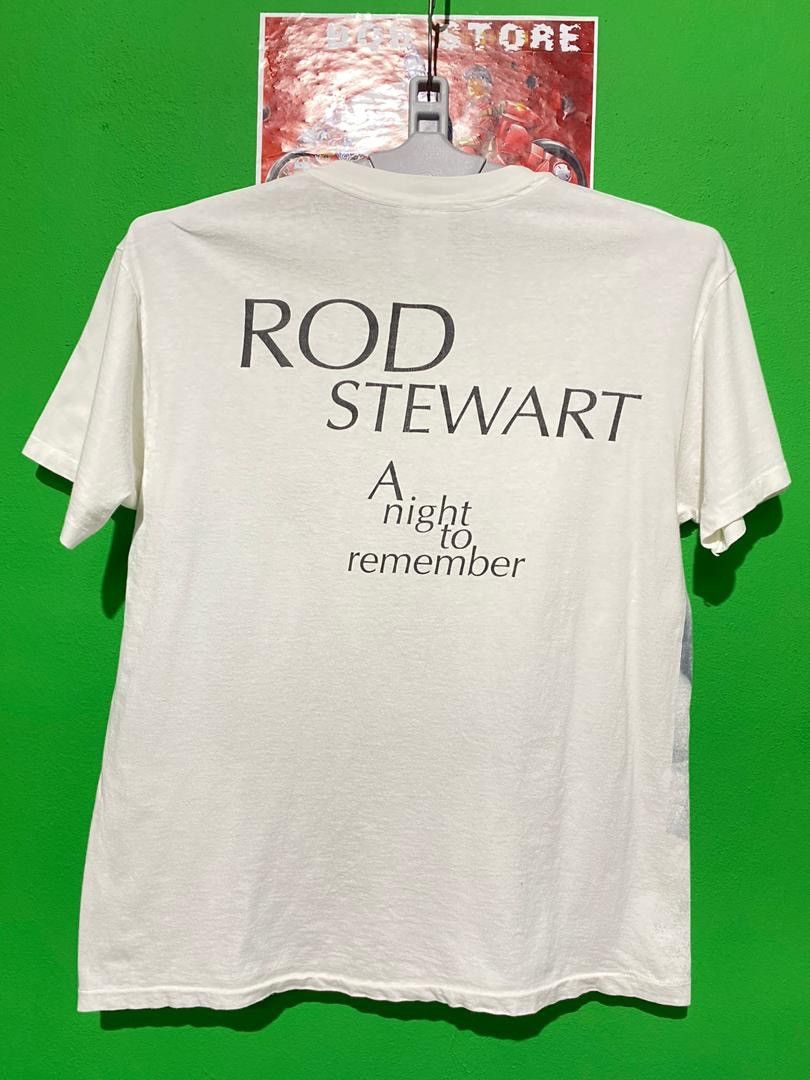 Band Tees × Vintage Vintage 90s Rod Steward full print band tees Size US L / EU 52-54 / 3 - 5 Thumbnail