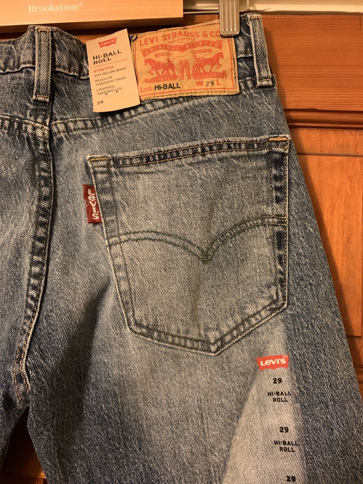 Levi's × Levi's Vintage Clothing *RARE* Brand New Levi’s Rare Wash Hi-Ball Roll Jeans - Sz 29 Size US 29 - 3 Thumbnail