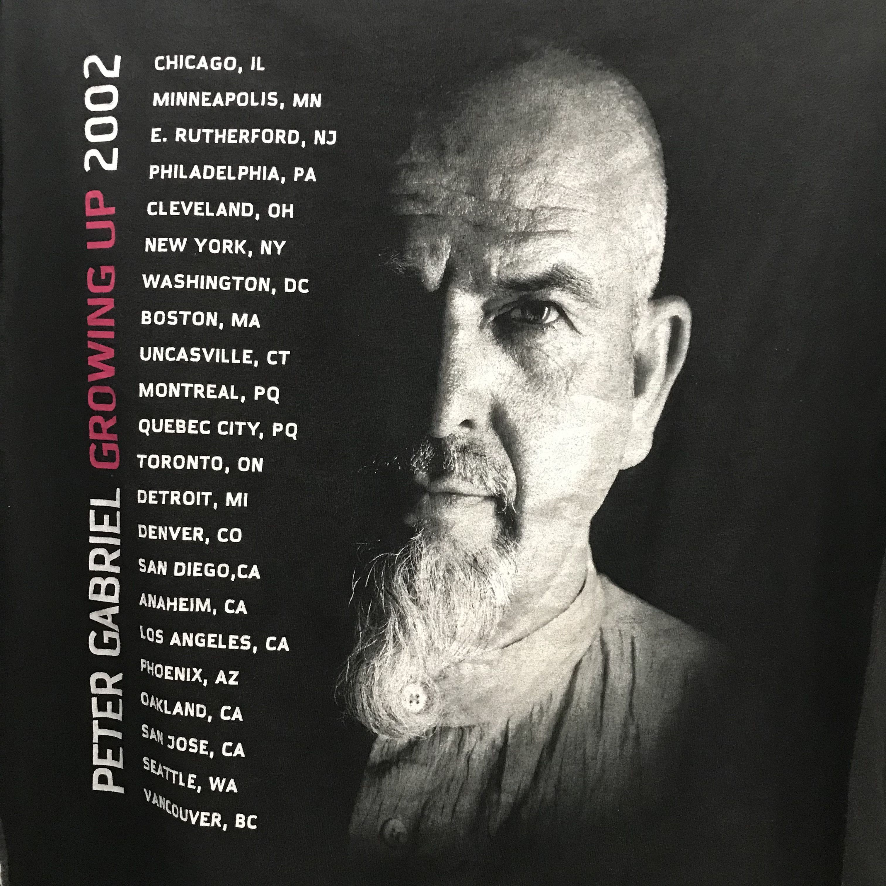Band Tees Vintage 2002 Peter Gabriel Tour Tee L Progressive rock Size US L / EU 52-54 / 3 - 1 Thumbnail