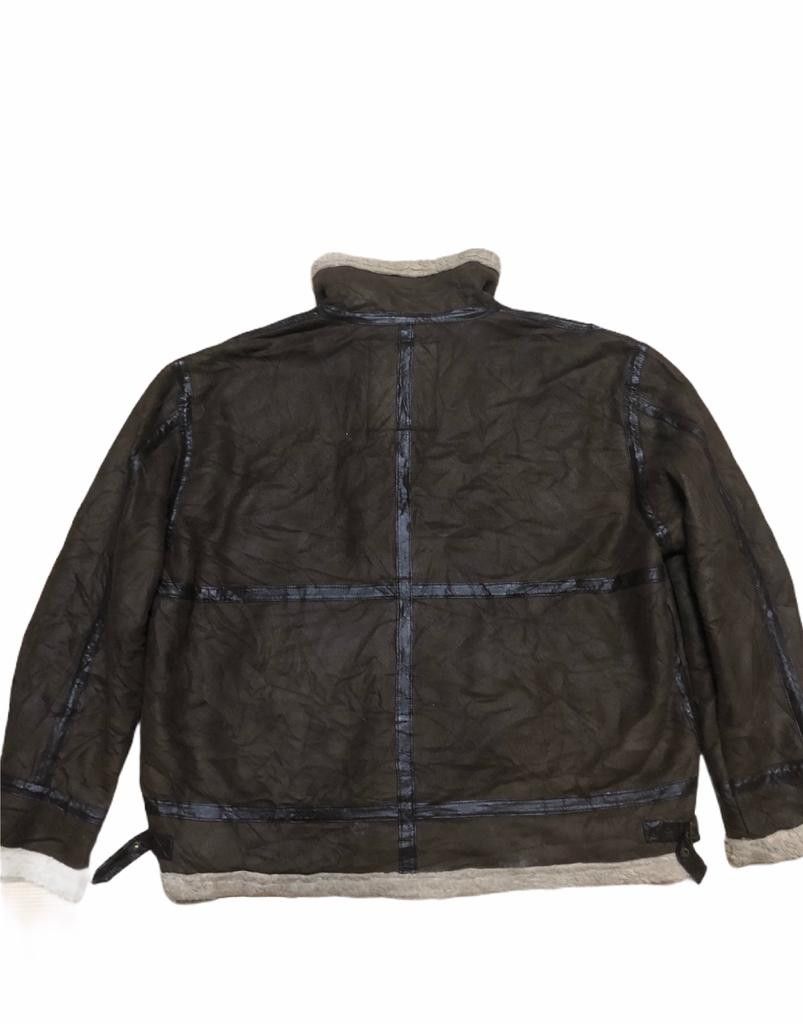 Alpha Industries Vtg 90s Alpha Leather Jacket Shearling XL Size US XXL / EU 58 / 5 - 2 Thumbnail