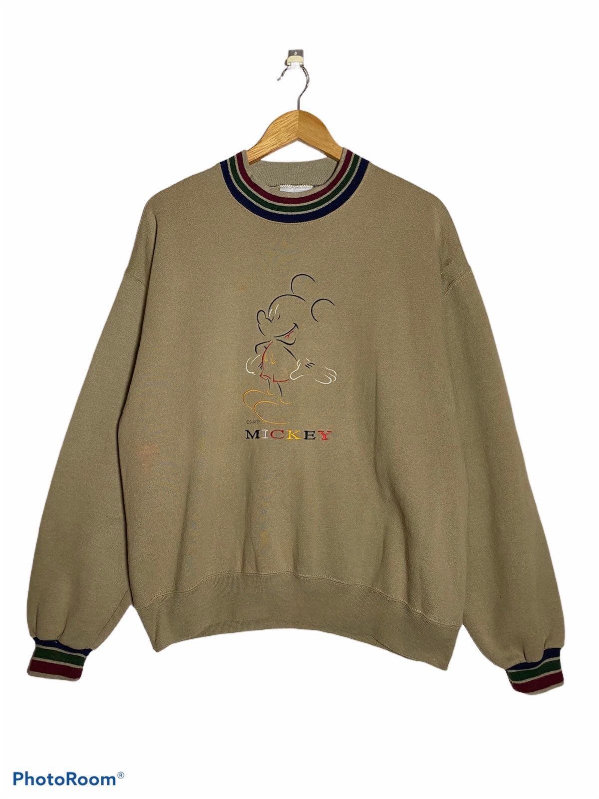 Mickey Mouse Vintage Mickey Mouse Small Embroidery Sweatshirt Size US L / EU 52-54 / 3 - 1 Thumbnail
