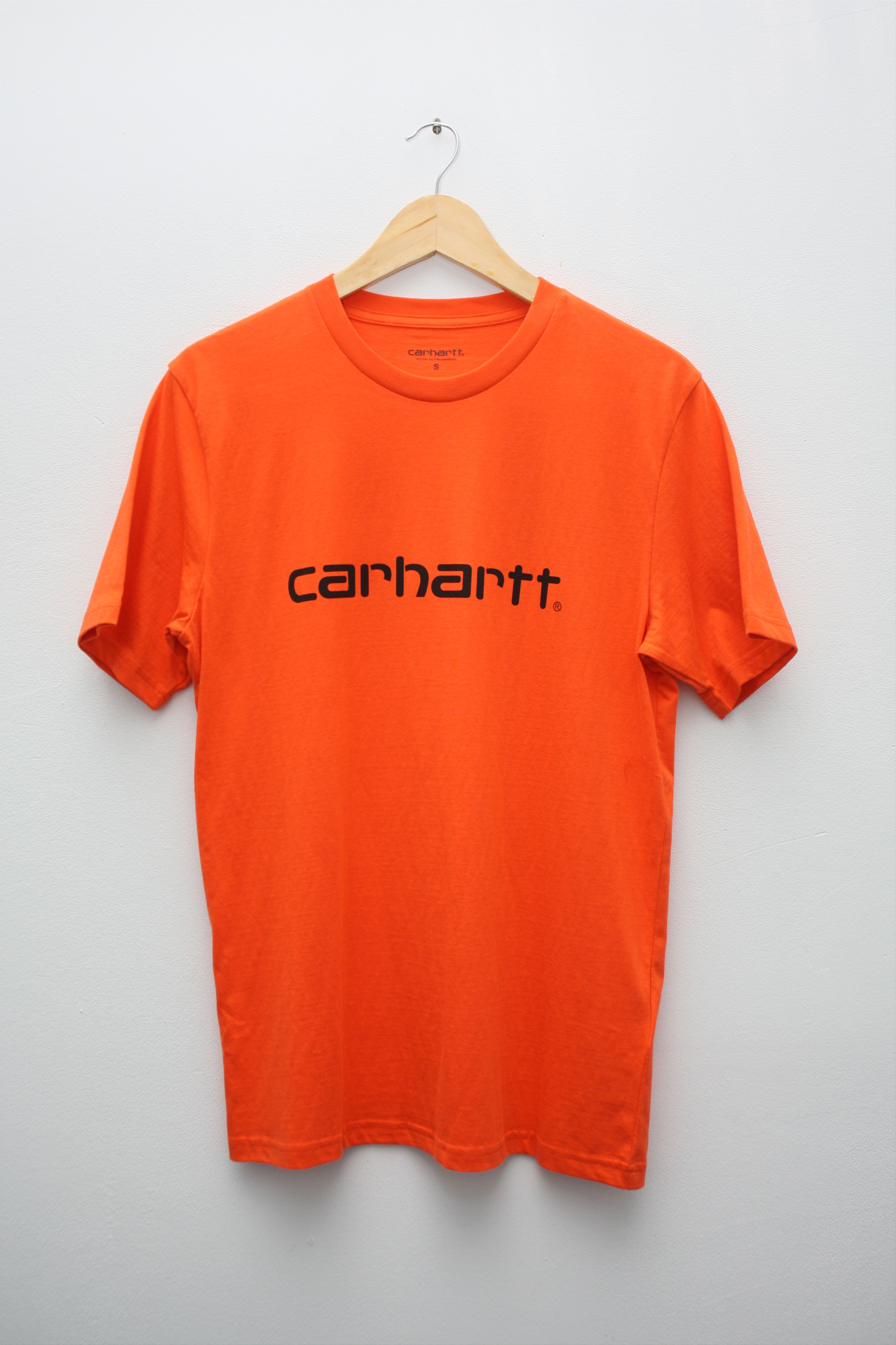Carhartt Wip NWT Carhartt WIP SCRIPT T-Shirt Orange Big Logo Size US S / EU 44-46 / 1 - 1 Thumbnail