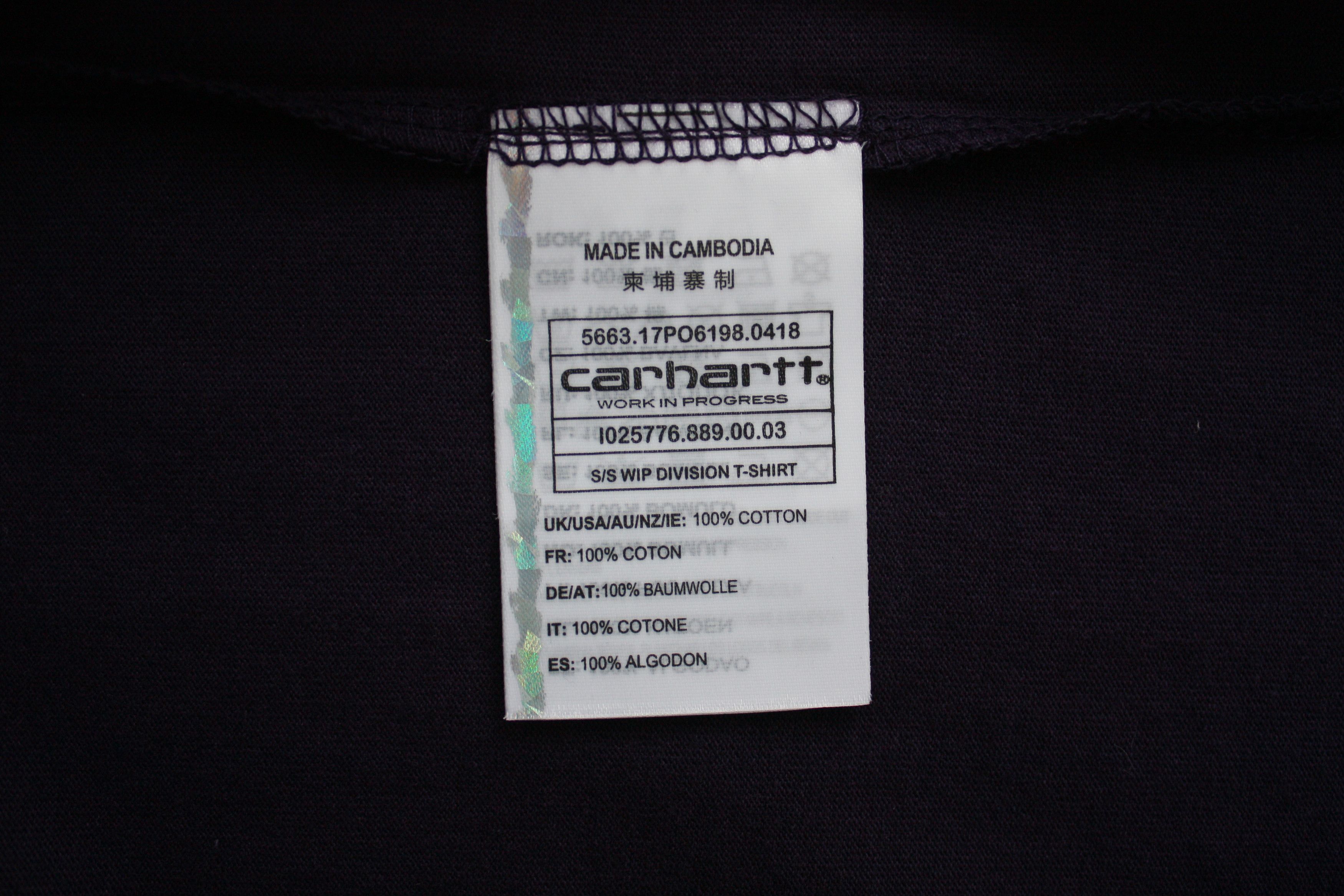 Carhartt Wip NWT Carhartt WIP Division T-Shirt Purple Size US S / EU 44-46 / 1 - 3 Thumbnail