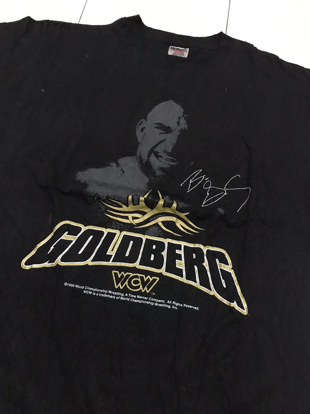 Vintage × WCW/nWo × WWF Vintage 90s Goldberg World Championship Wrestling WCW Shirt Size US XL / EU 56 / 4 - 4 Thumbnail