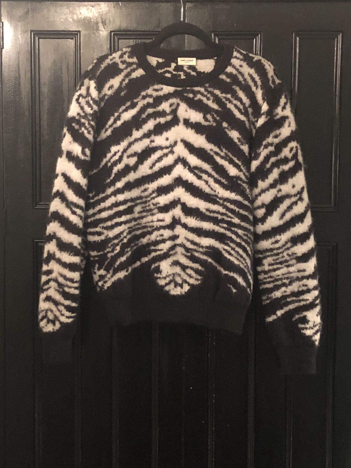 Saint Laurent Paris *LAST DROP* Saint Laurent Paris Tiger Intarsia Sweater Size US M / EU 48-50 / 2 - 1 Thumbnail
