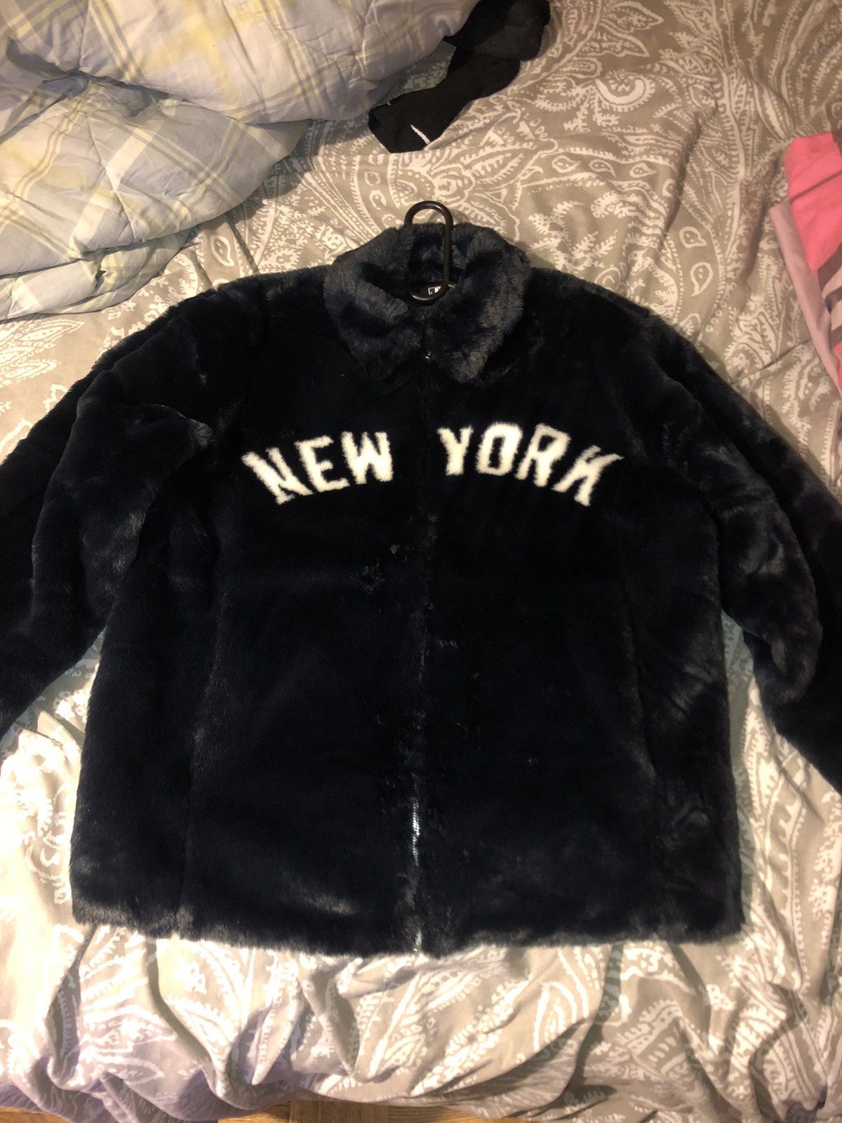 Kith Kith MLB Yankees Faux Fur Jacket | Grailed