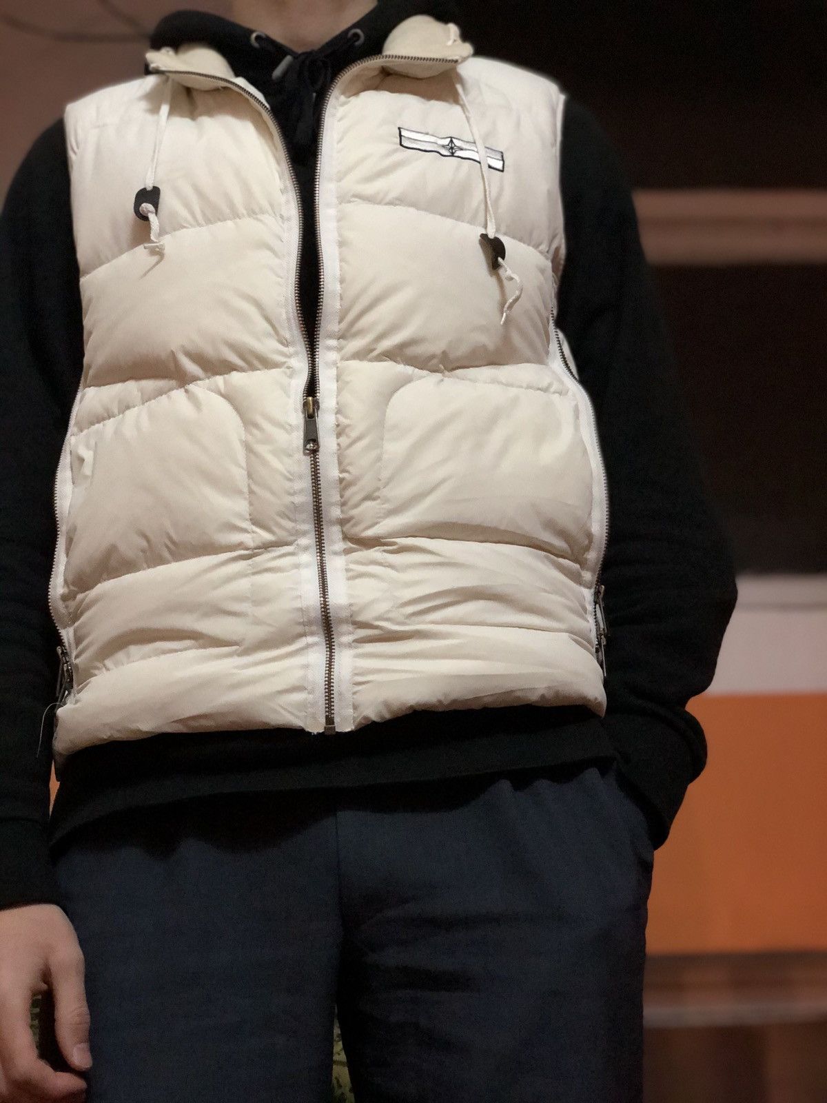 Massimo Osti 🔥 Stone Island Puffer Down Vest Denims Size US L / EU 52-54 / 3 - 13 Thumbnail