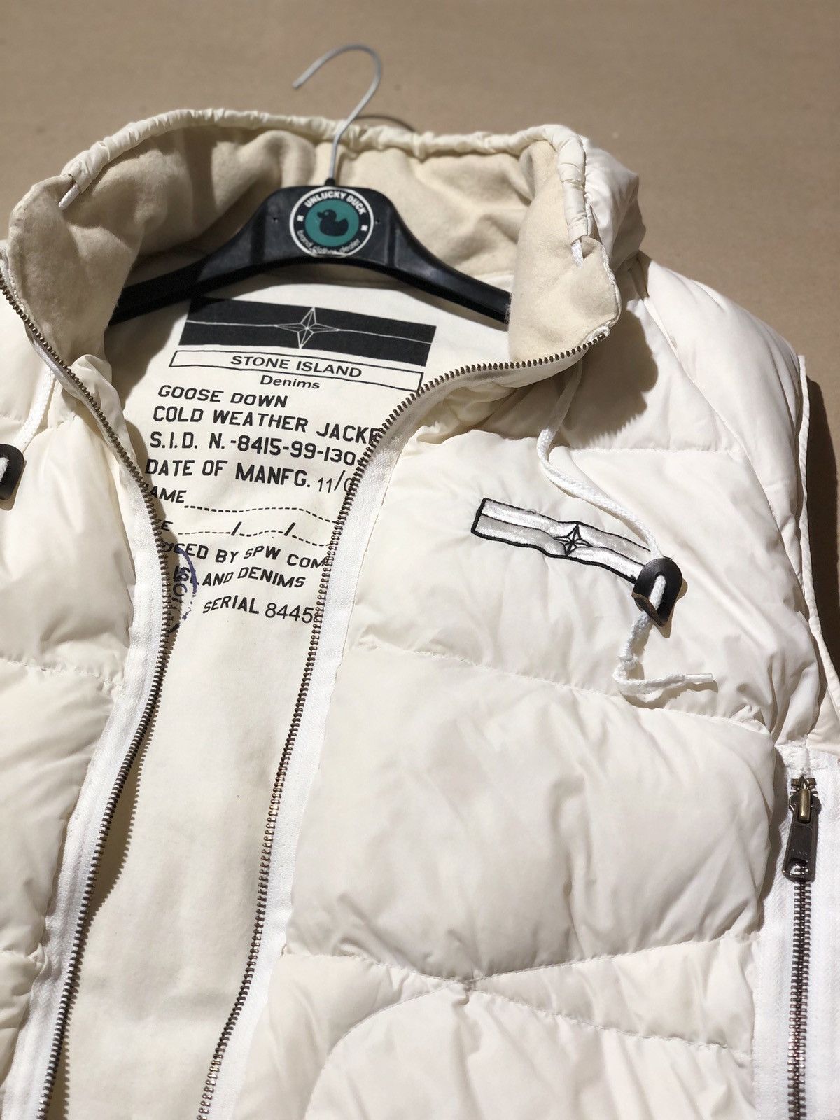 Massimo Osti 🔥 Stone Island Puffer Down Vest Denims Size US L / EU 52-54 / 3 - 2 Thumbnail