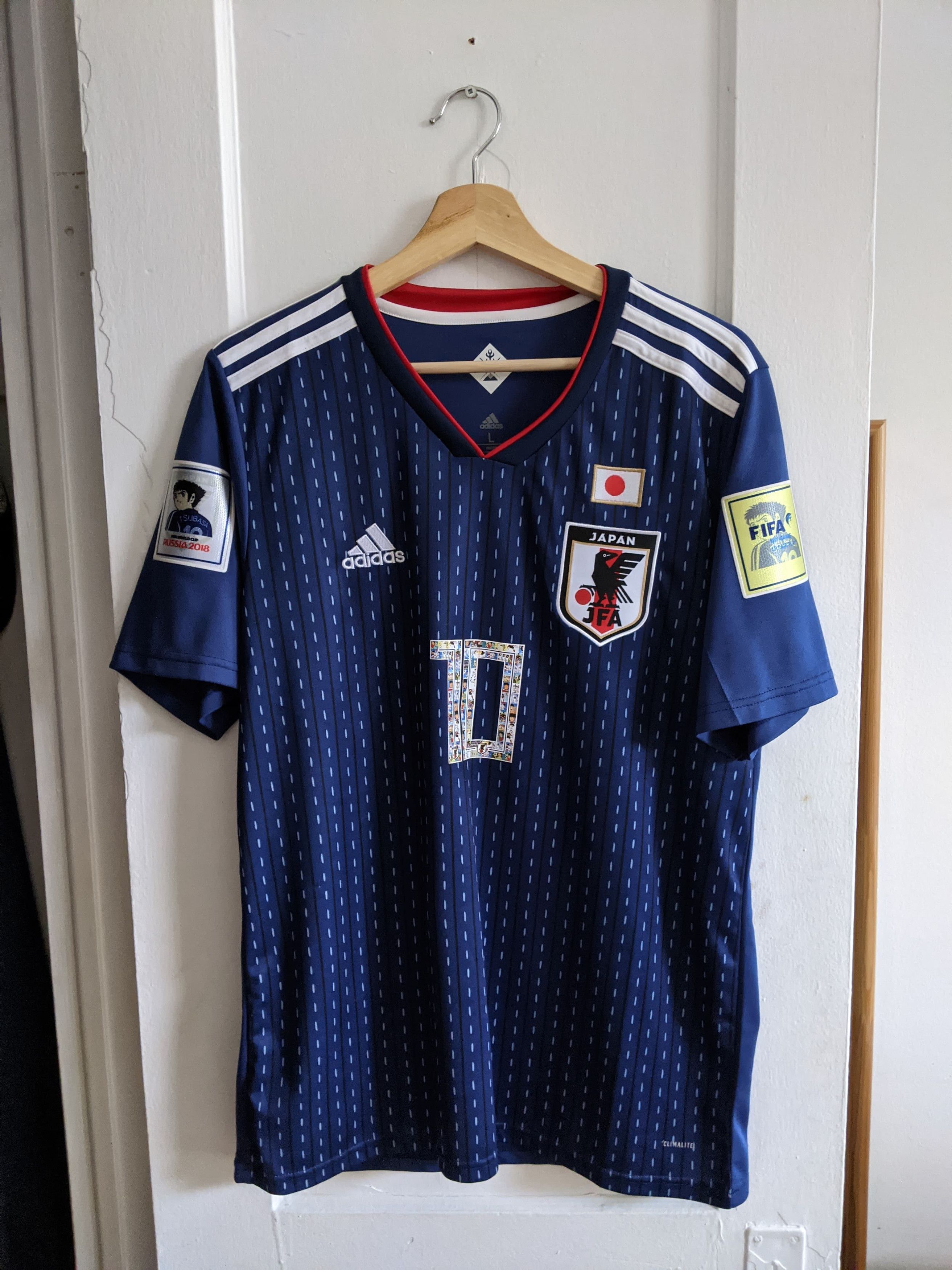 【非売品・貴重】アディダス　2018 FIFA ワールドカップ ユニフォーム Adidas Adidas Japan 2018 World Cup Captain Tsubasa Jersey