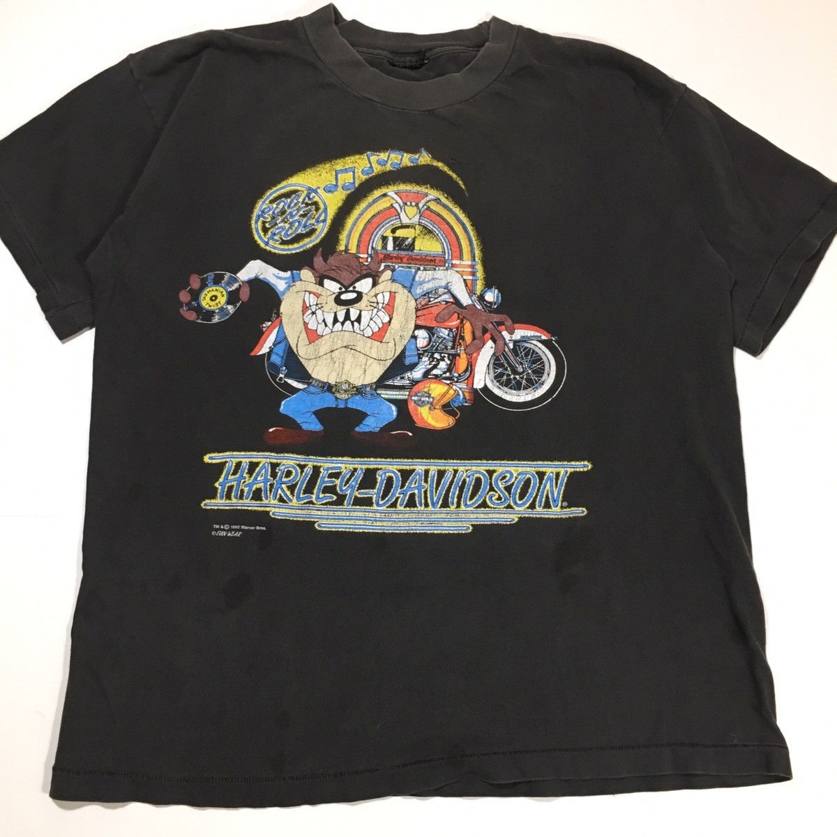 Harley Davidson × Vintage Vintage Harley Davidson Taz Tee Shirt Size US L / EU 52-54 / 3 - 1 Thumbnail