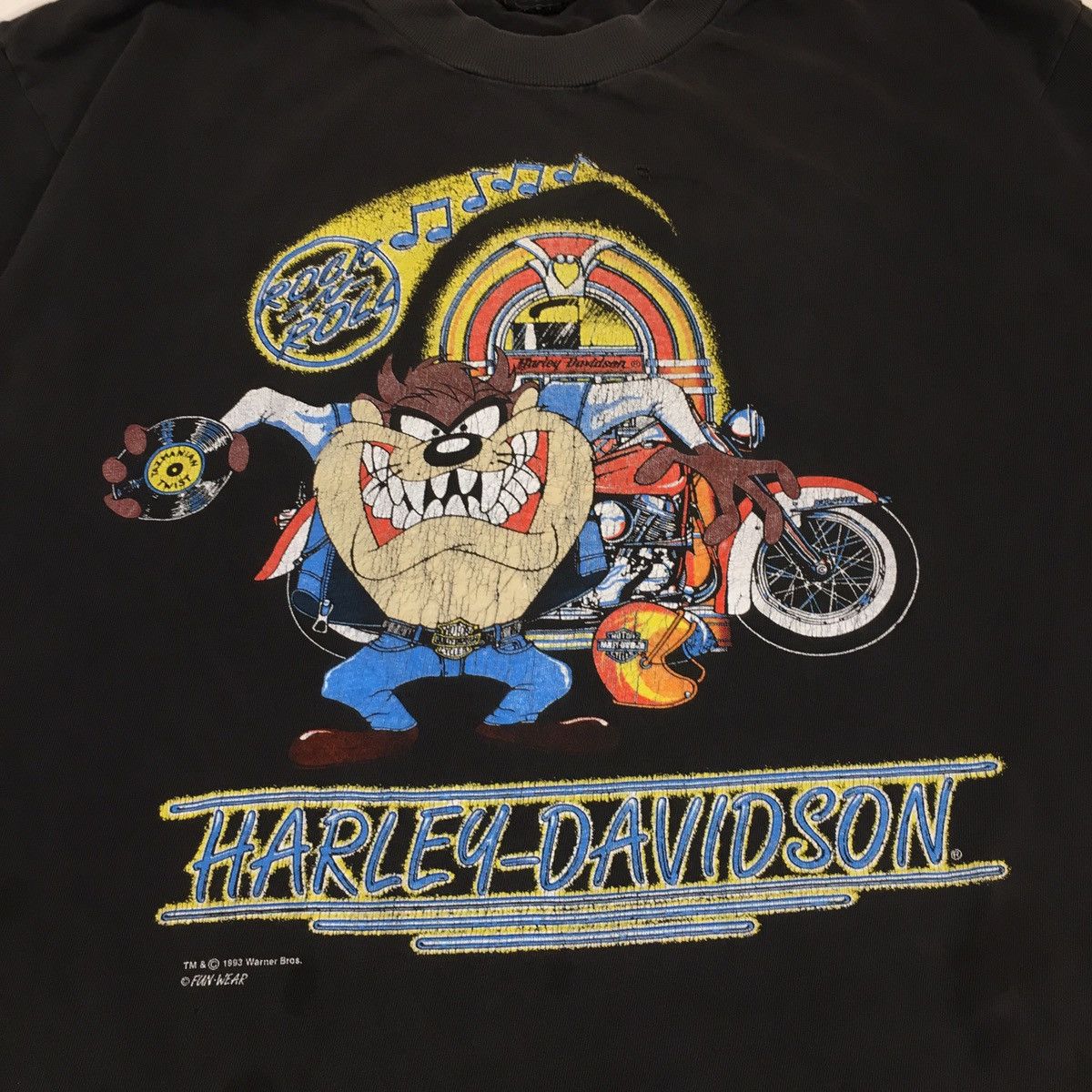 Harley Davidson × Vintage Vintage Harley Davidson Taz Tee Shirt Size US L / EU 52-54 / 3 - 2 Thumbnail