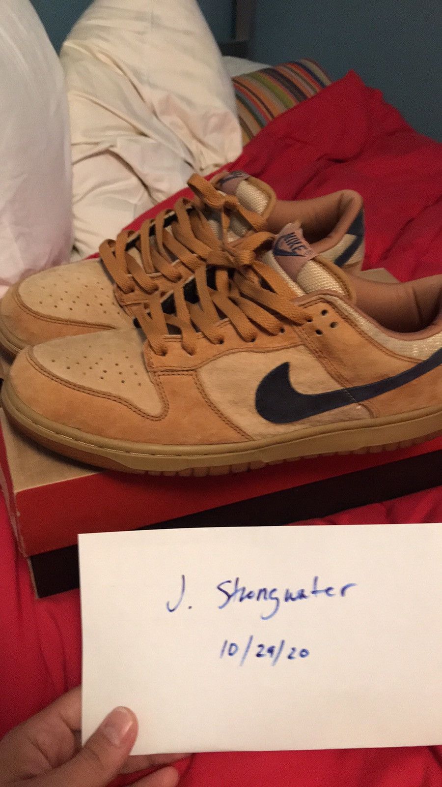 Nike Dunk Low Pro Vegas Gold | Midnight Navy-Maple Size US 10.5 / EU 43-44 - 3 Thumbnail