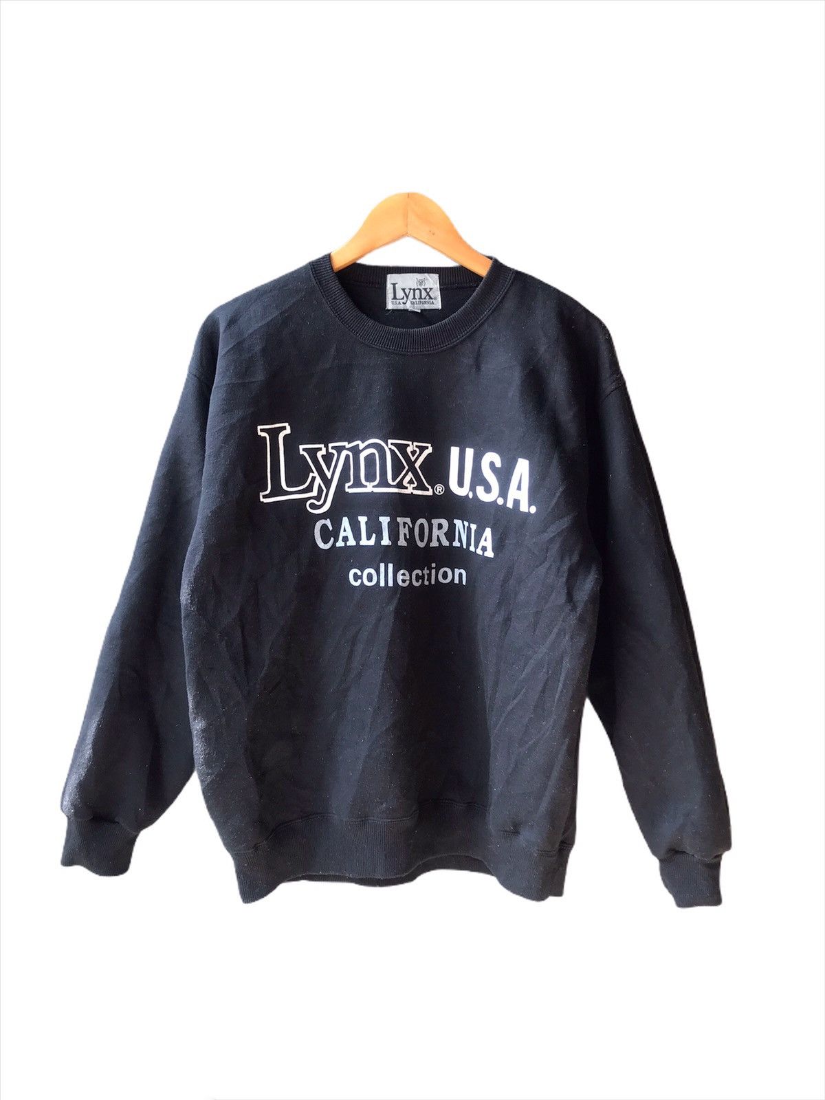 Japanese Brand ❗️Lynx Big Logo Sweatshirt Black❗️ Size US M / EU 48-50 / 2 - 1 Thumbnail