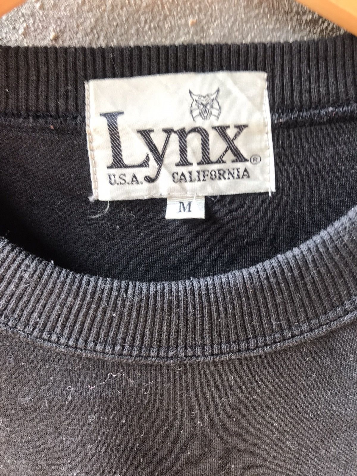 Japanese Brand ❗️Lynx Big Logo Sweatshirt Black❗️ Size US M / EU 48-50 / 2 - 3 Thumbnail