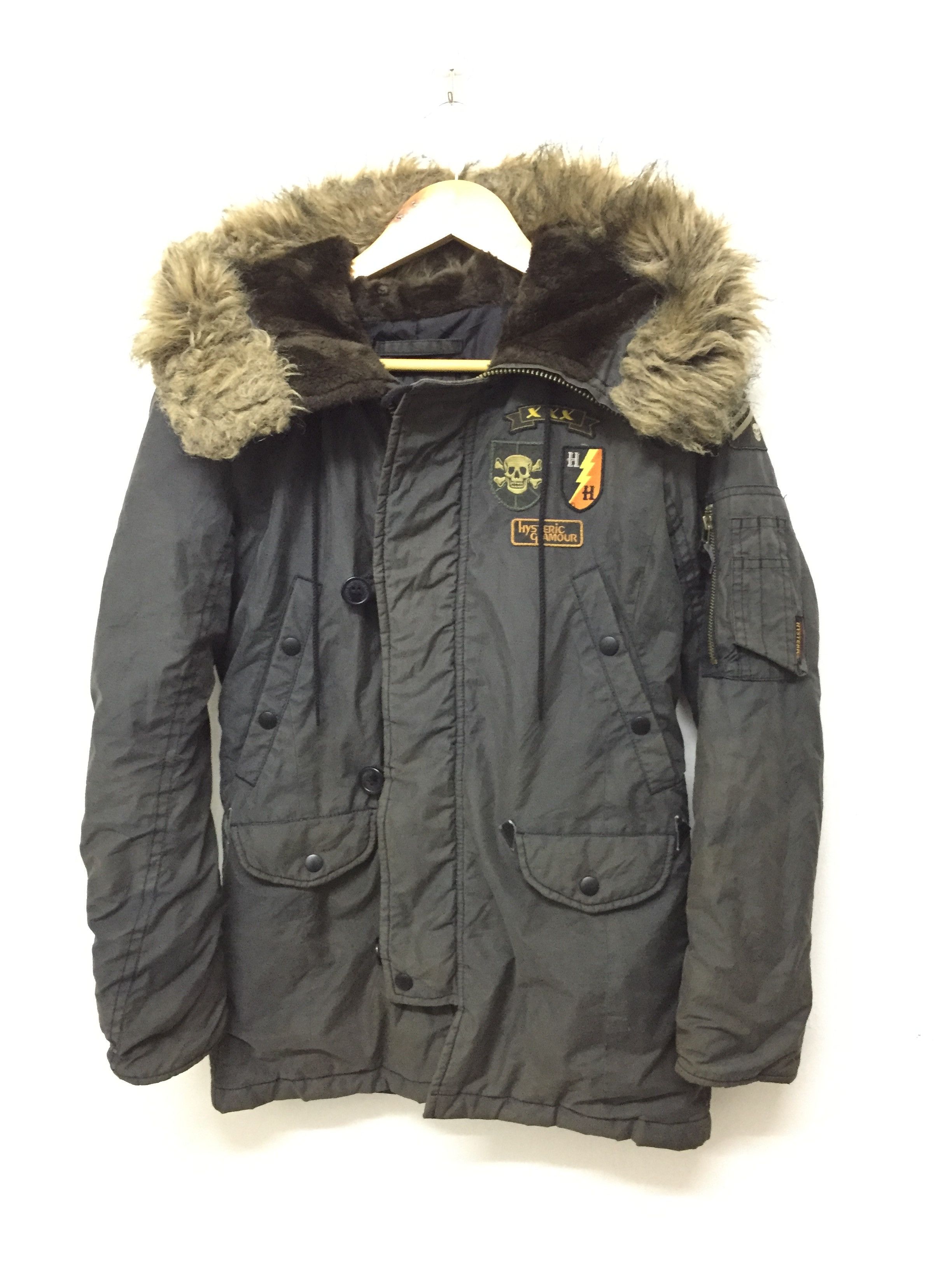 Hysteric Glamour 90s split fur military parka jacket Size S / US 4 / IT 40 - 5 Thumbnail