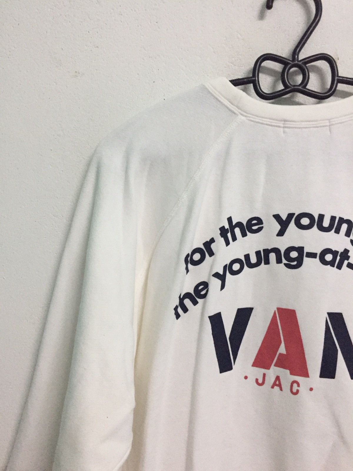 Other Van Jac Big Wording Back Sweatshirt MADE IN JAPAN Size US M / EU 48-50 / 2 - 3 Thumbnail