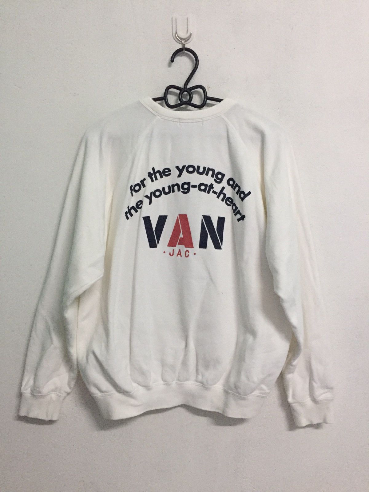 Other Van Jac Big Wording Back Sweatshirt MADE IN JAPAN Size US M / EU 48-50 / 2 - 1 Thumbnail
