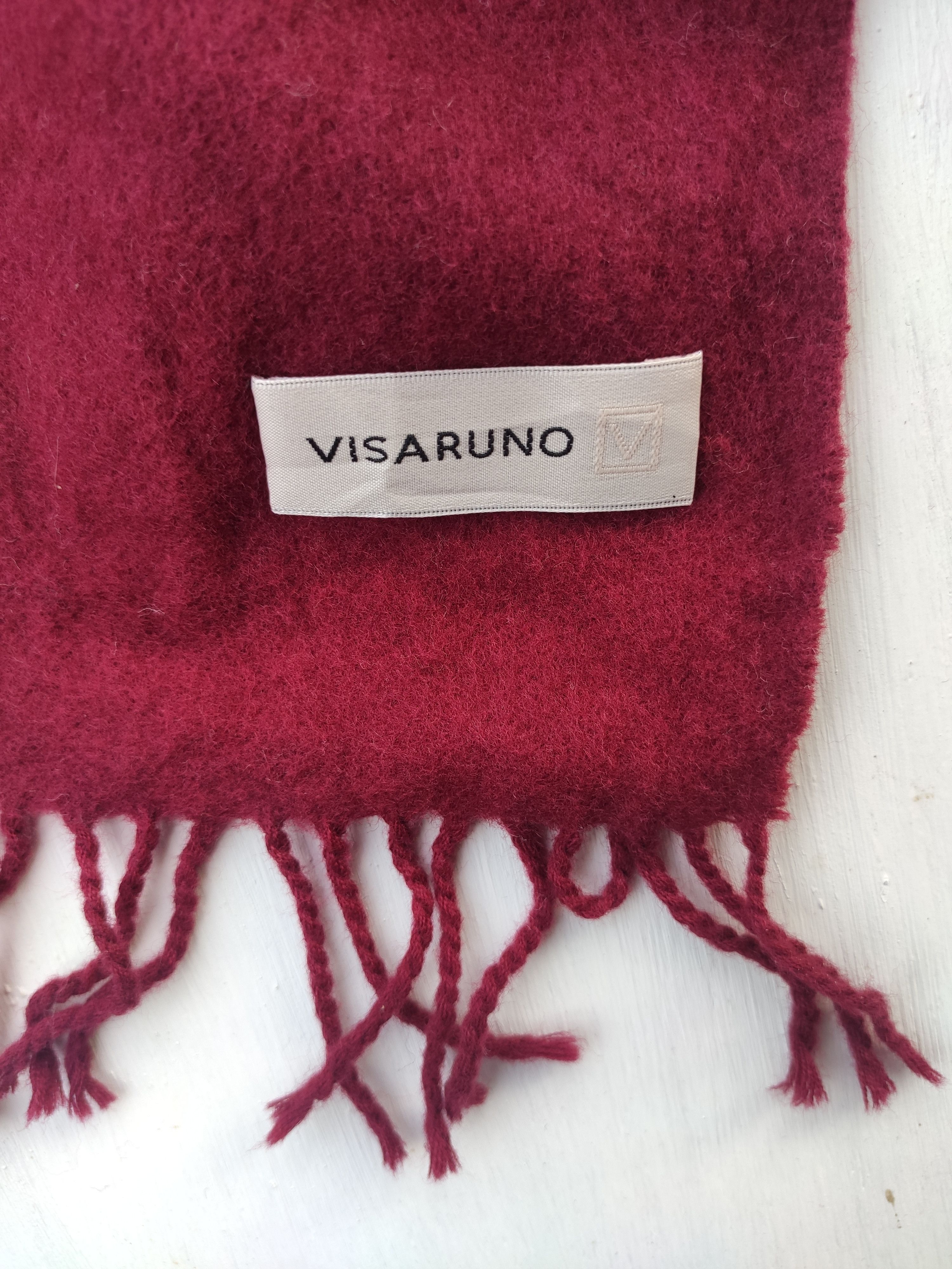 Japanese Brand Visaruno V muffler wool scarf Size ONE SIZE - 4 Thumbnail