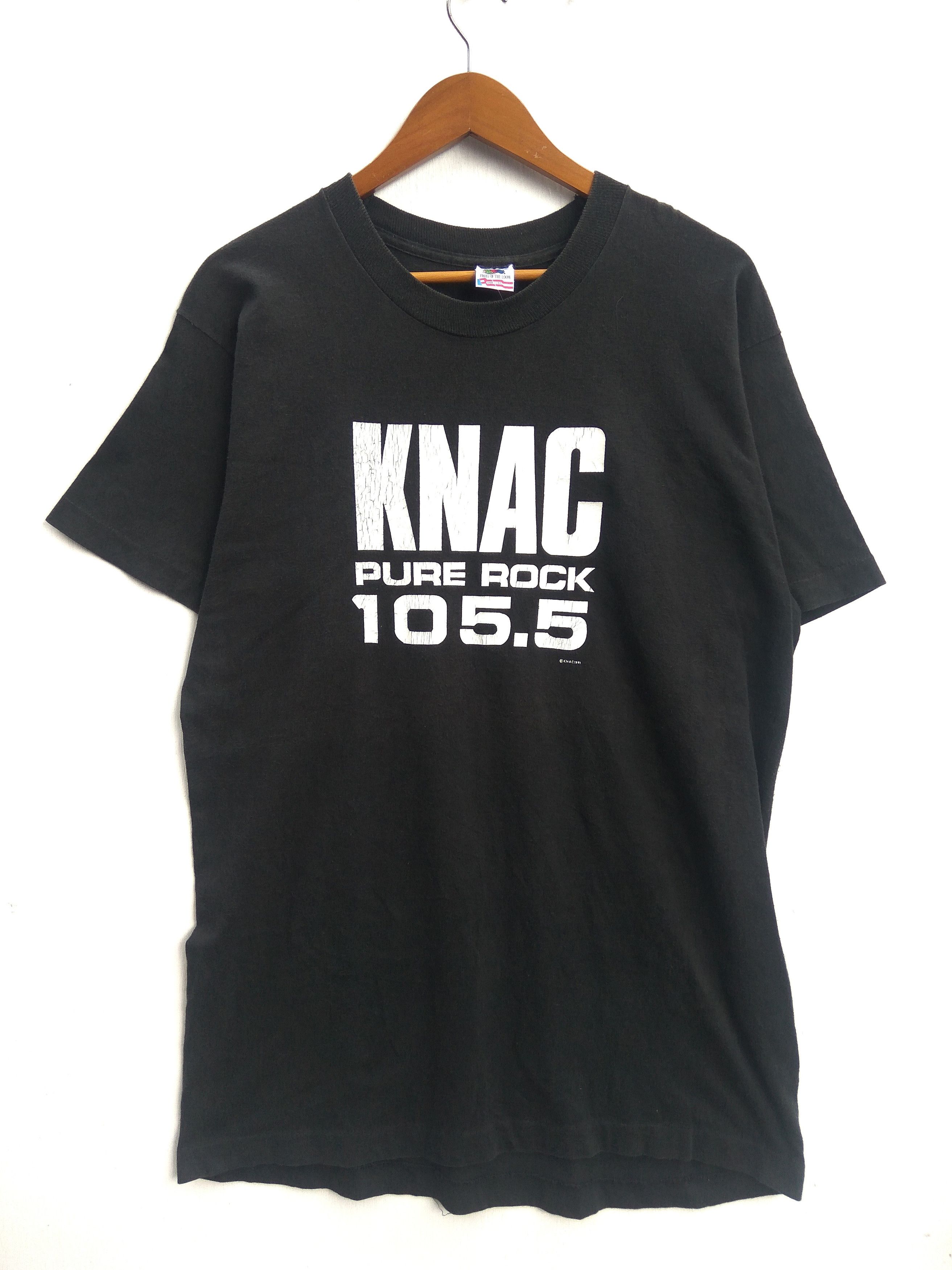 Band Tees 🔥 Vintage 90s Knac Pure Rock 105.5 Heavy Metal FM Radio Size US L / EU 52-54 / 3 - 1 Thumbnail
