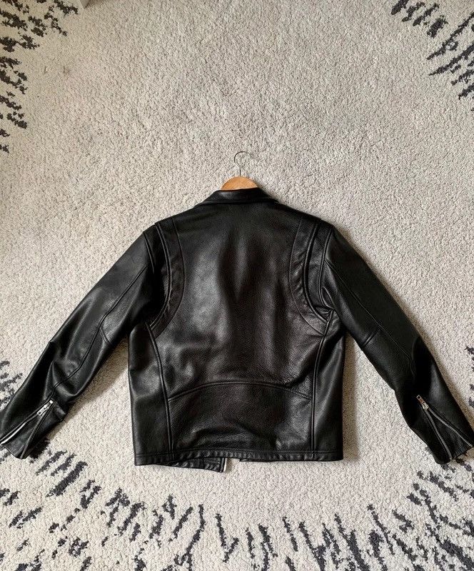 Laer Black Steerhide Double Rider Leather Jacket sz Medium Size US M / EU 48-50 / 2 - 2 Thumbnail