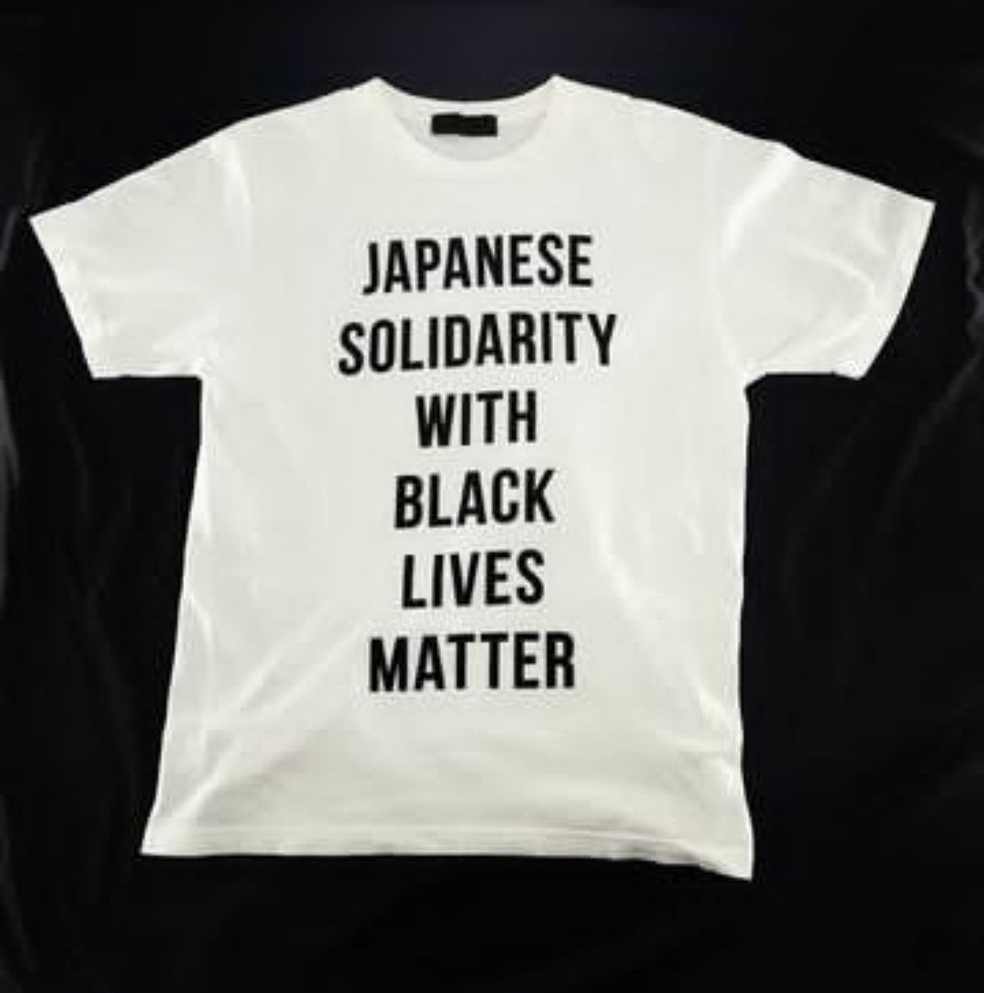 送料無料！JAPANESE SOLIDARITY WITH BLACK LIVES MATEER / L Japanese Solidarity With Black Lives Matter T-Shirt Size XL