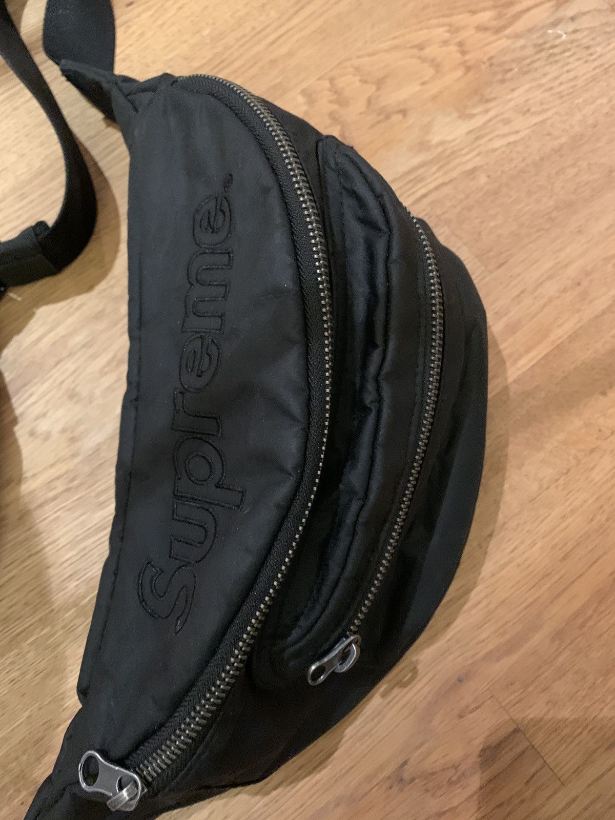 Supreme Supreme®/Barbour® Waxed Cotton Waist Bag Black | Grailed