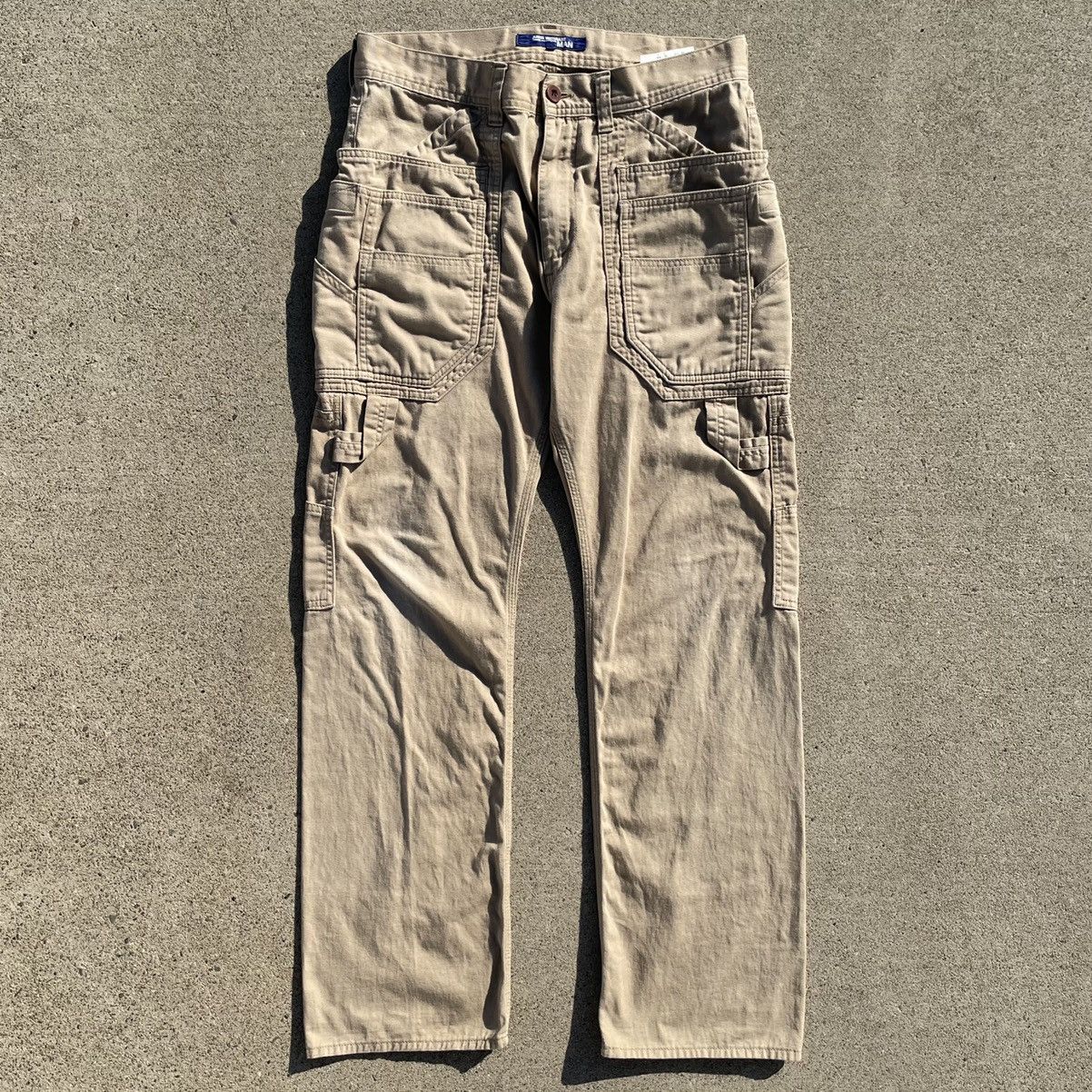 image of Junya Watanabe Ad2011 Cargo Pants in Beige, Men's (Size 33)