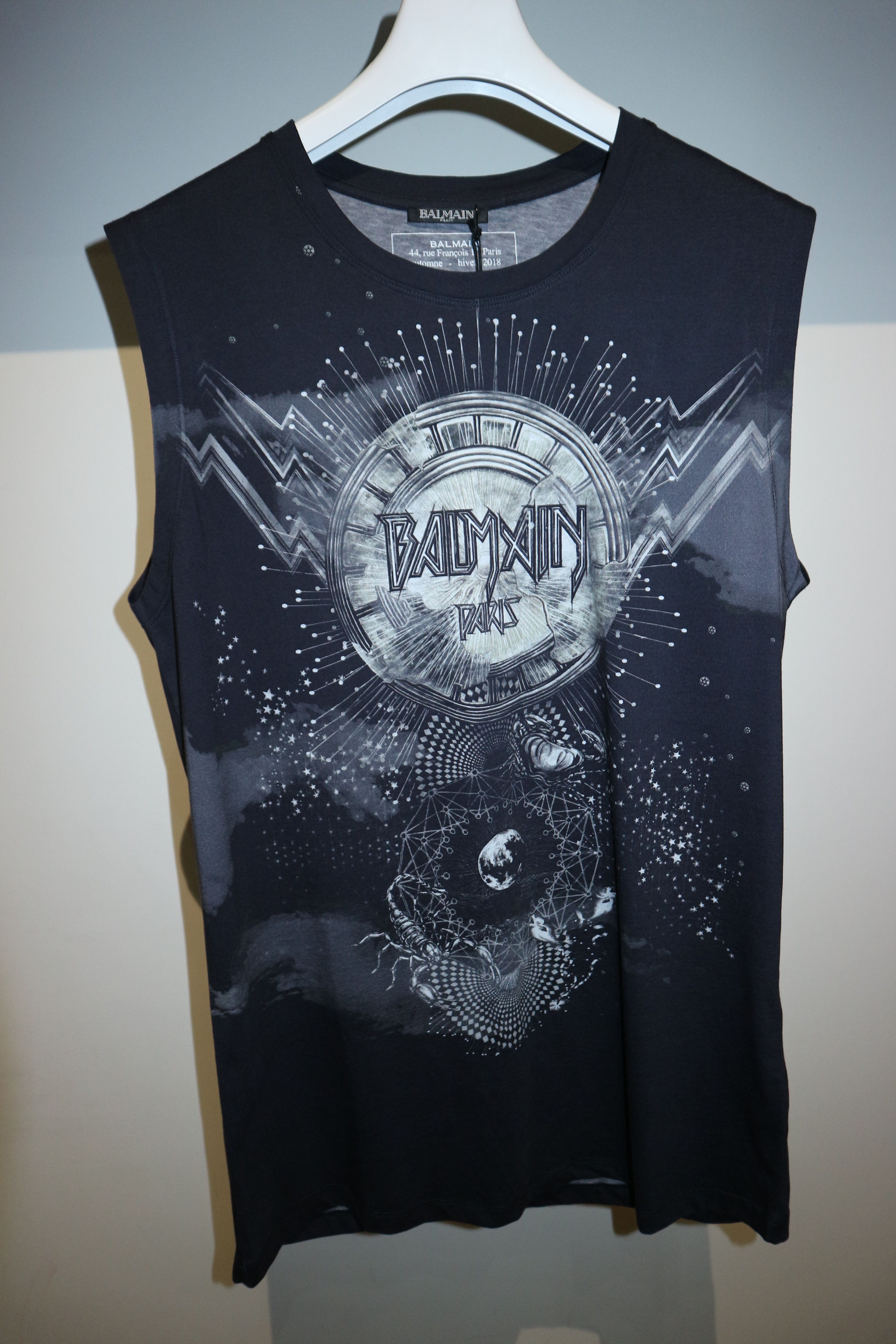 Balmain SS11 Balmain Distressed American Flag Tank | Grailed
