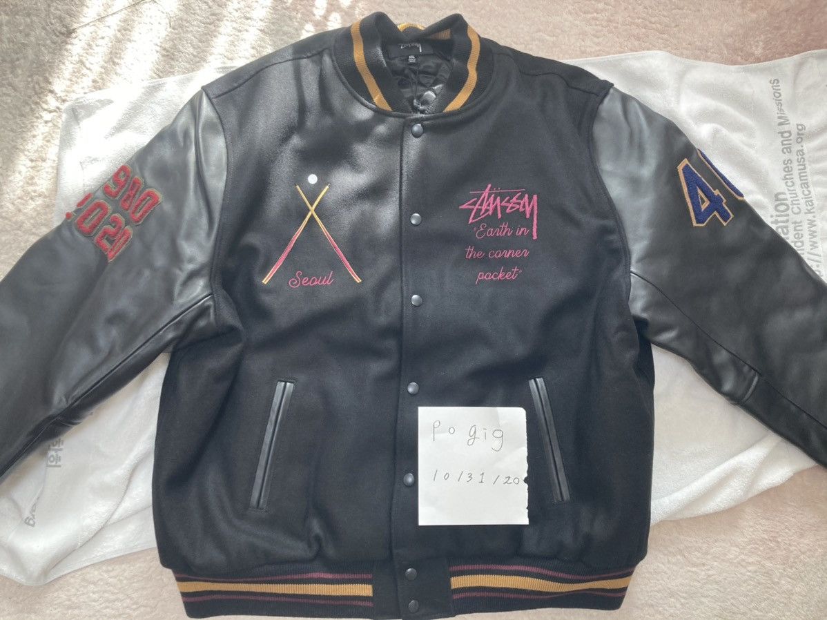 Stussy Stussy 40th anniversary ist varsity jacket(Seoul) | Grailed